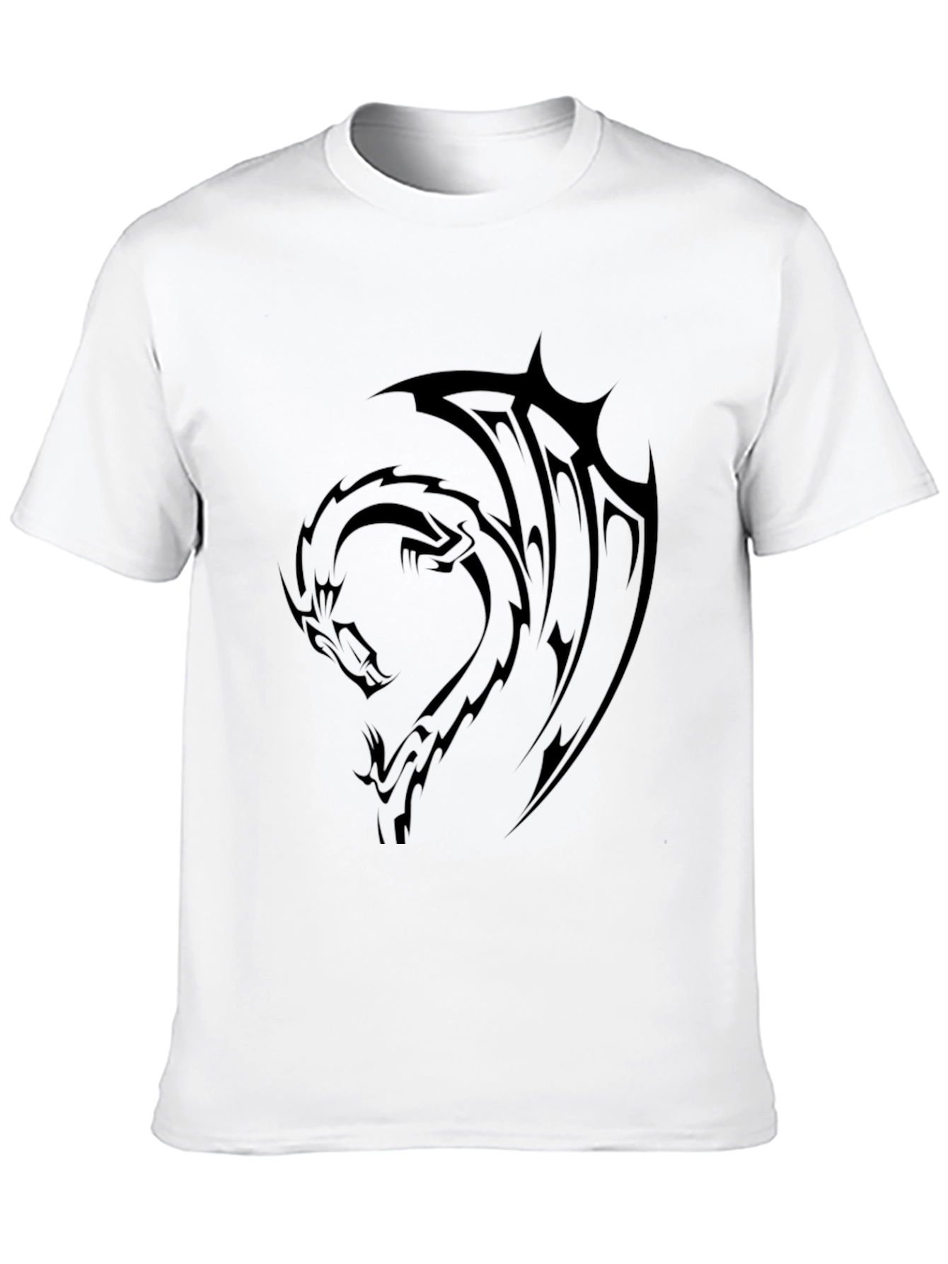 Dragon Graphic Black T-Shirt - Mens Casual Tee