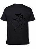 Dragon Graphic Black T-Shirt - Mens Casual Tee