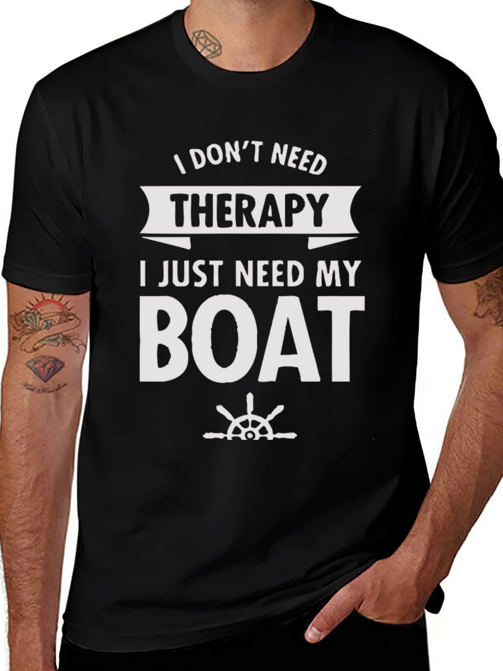 Funny Boat Therapy T-Shirt - Boating Gift