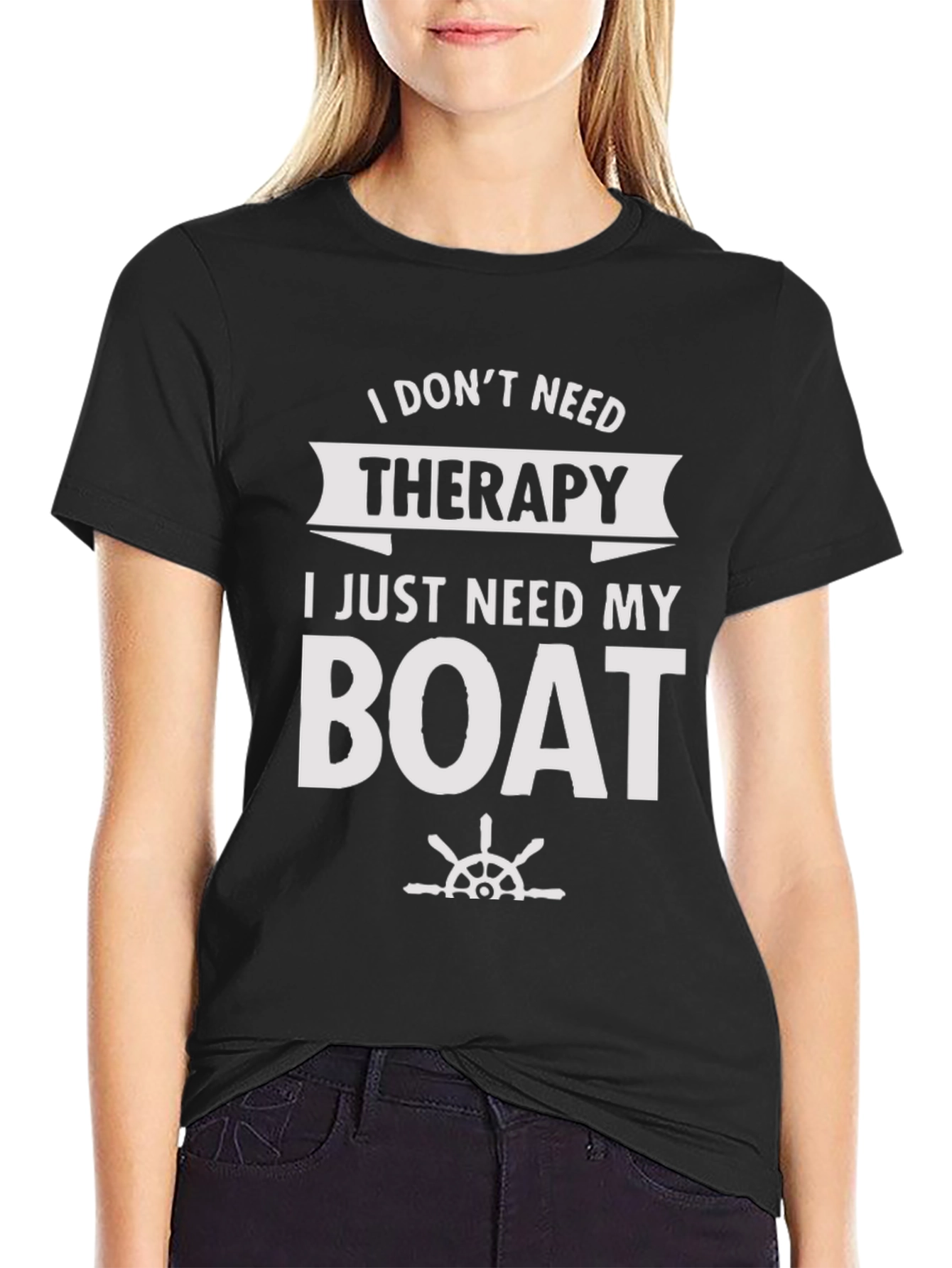 Funny Boat Therapy T-Shirt - Boating Gift