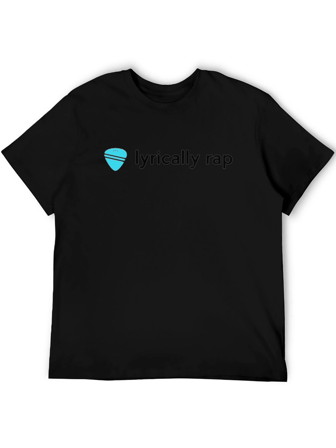 Lyrically Rap Graphic Tee - Cool Casual Black T-Shirt