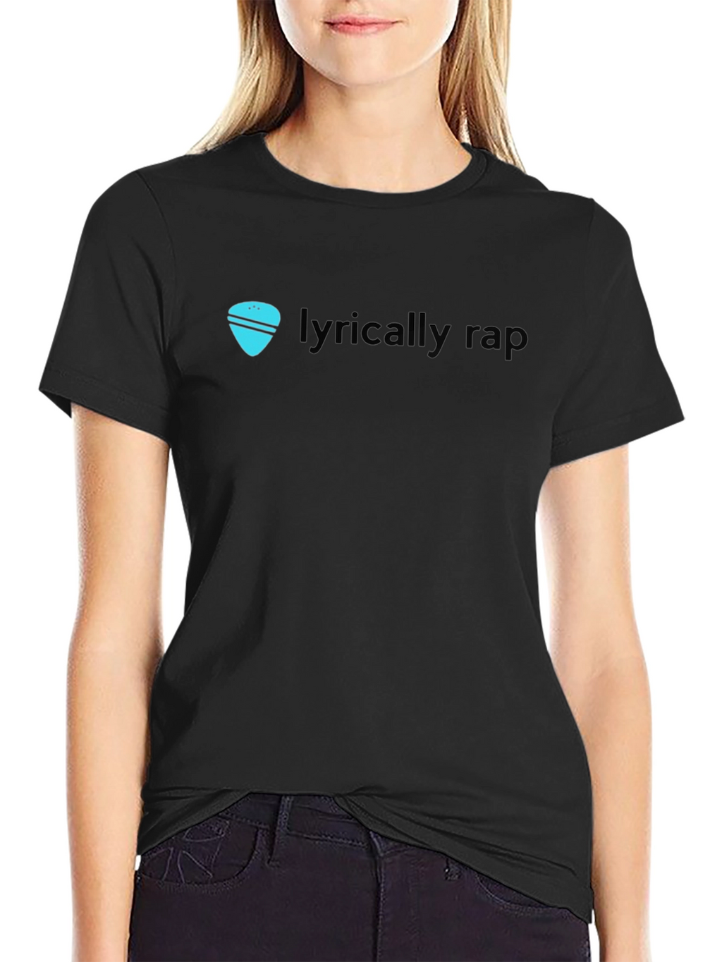 Lyrically Rap Graphic Tee - Cool Casual Black T-Shirt