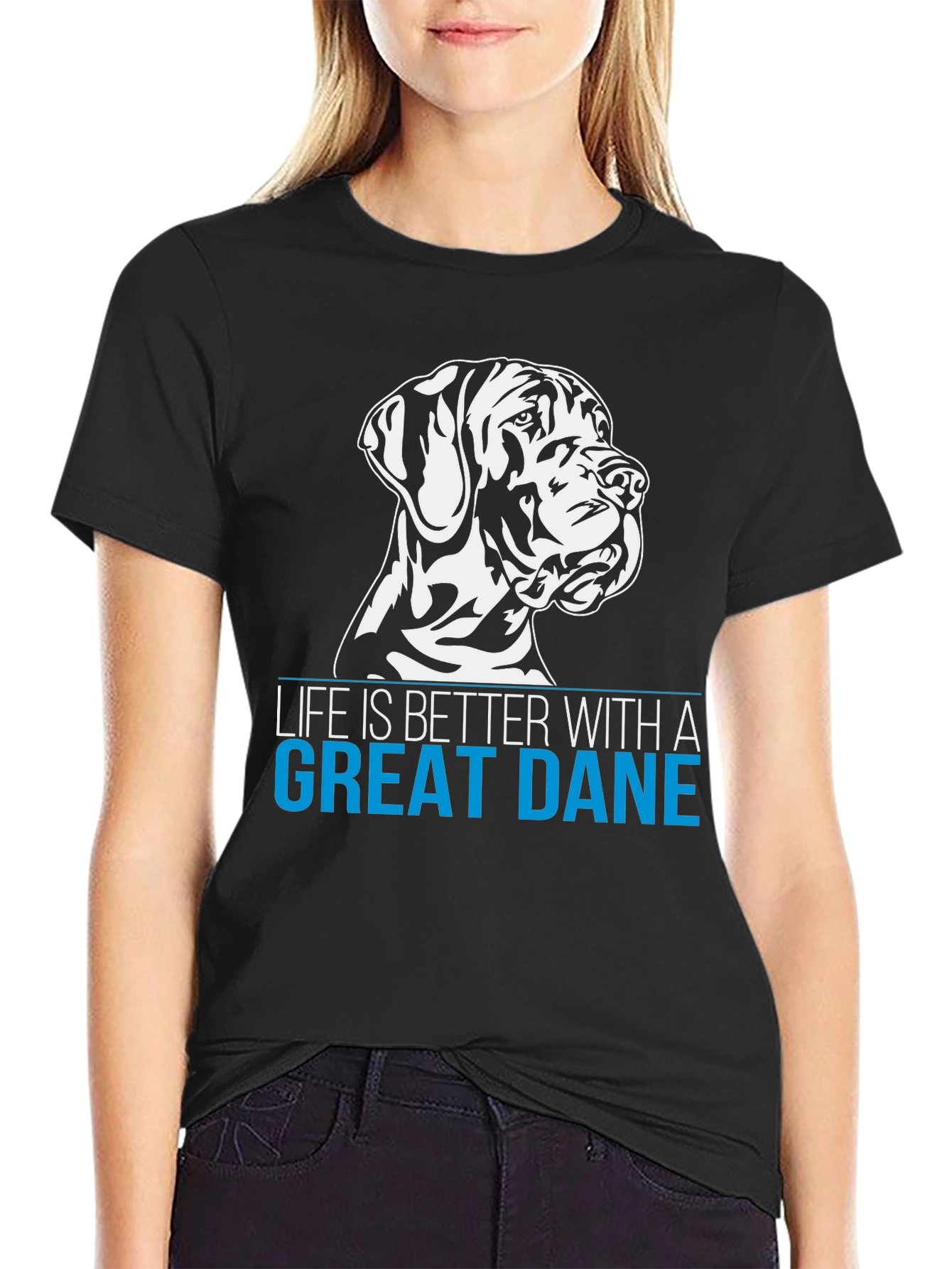 Great Dane T-Shirt - Life is Better With A Dane