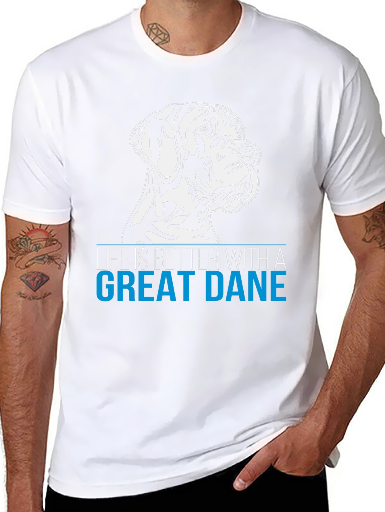 Great Dane T-Shirt - Life is Better With A Dane