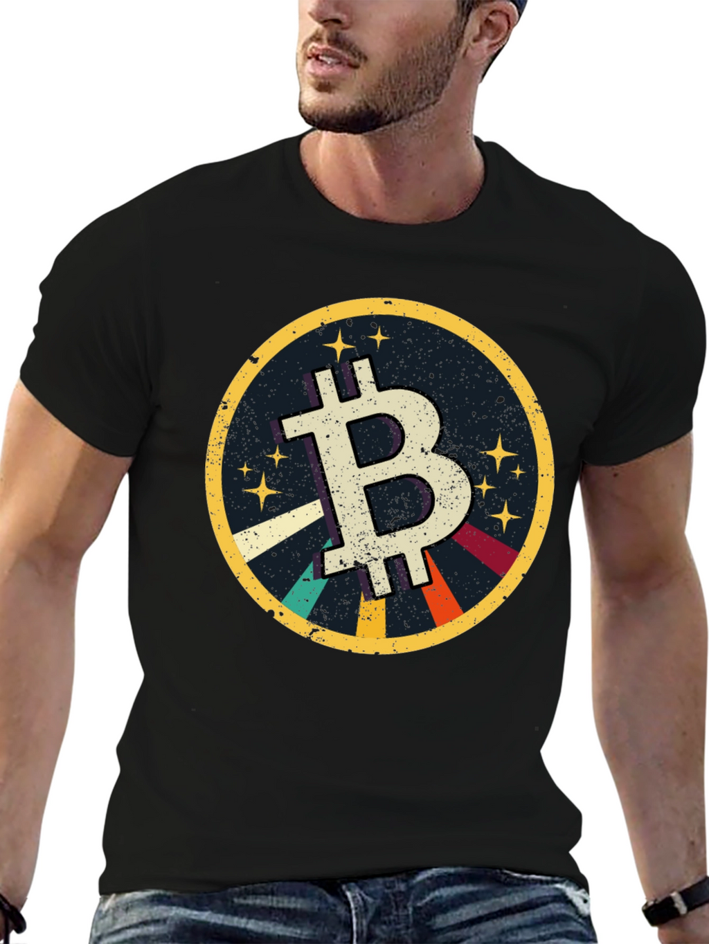 Bitcoin Retro Graphic Tee - Crypto Currency T-Shirt