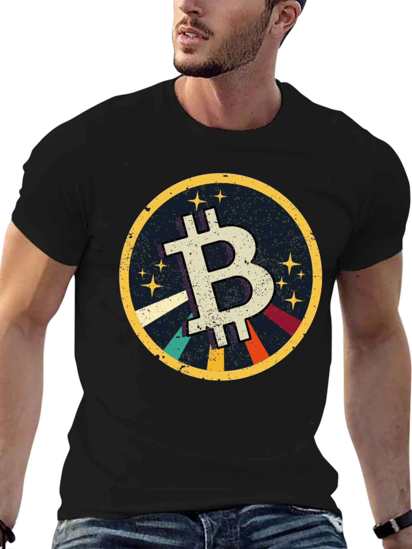 Bitcoin Retro Graphic Tee - Crypto Currency T-Shirt