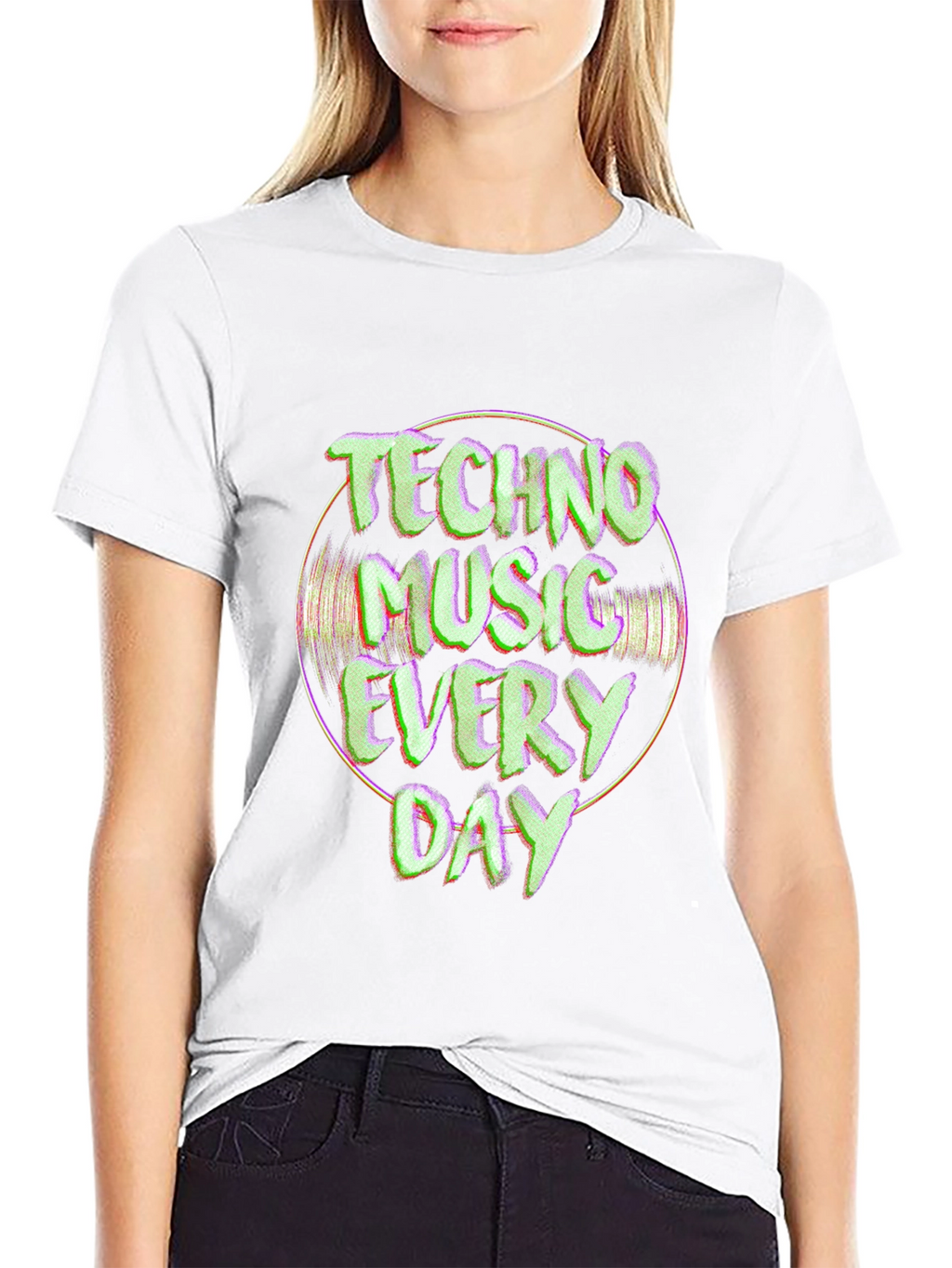 Techno Music Everyday Graphic Tee