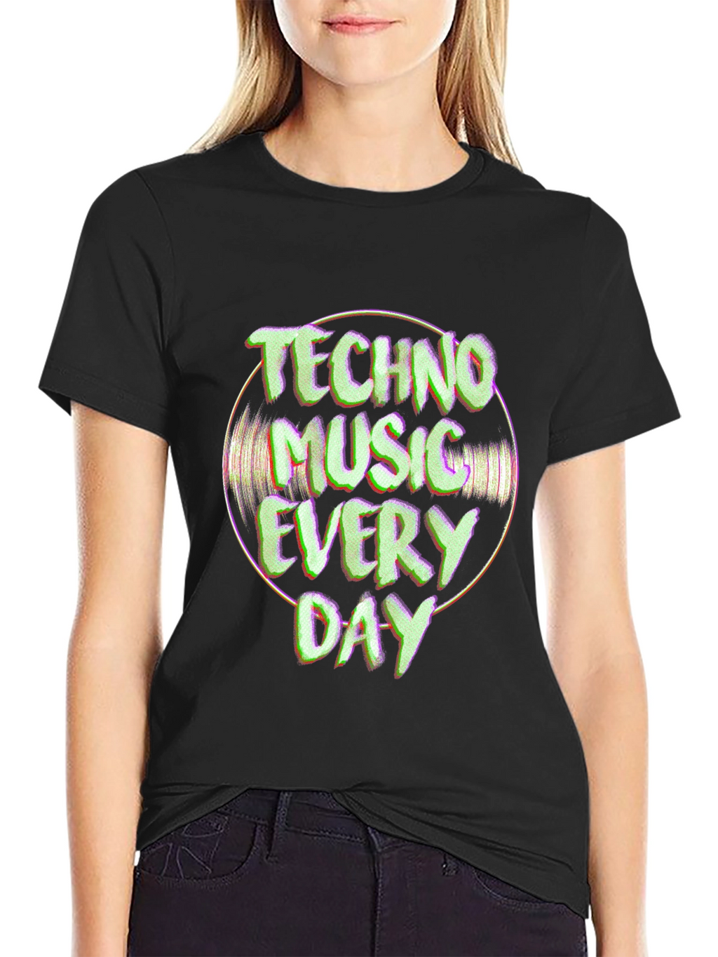 Techno Music Everyday Graphic Tee
