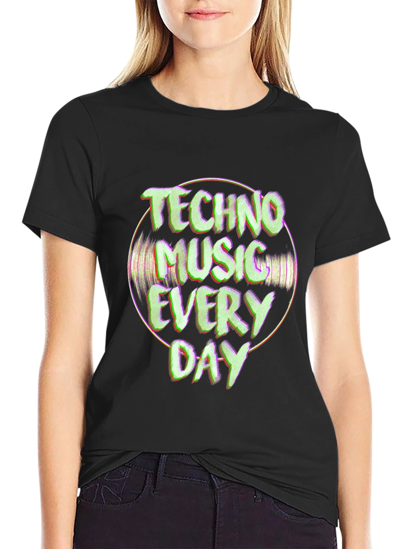 Techno Music Everyday Graphic Tee