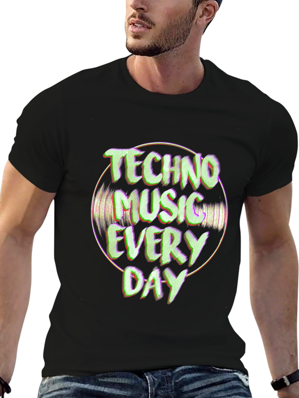 Techno Music Everyday Graphic Tee