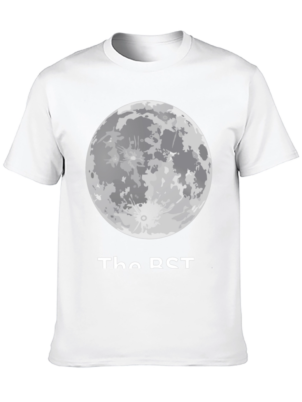 Moon Phase Graphic Tee - Casual Black T-Shirt