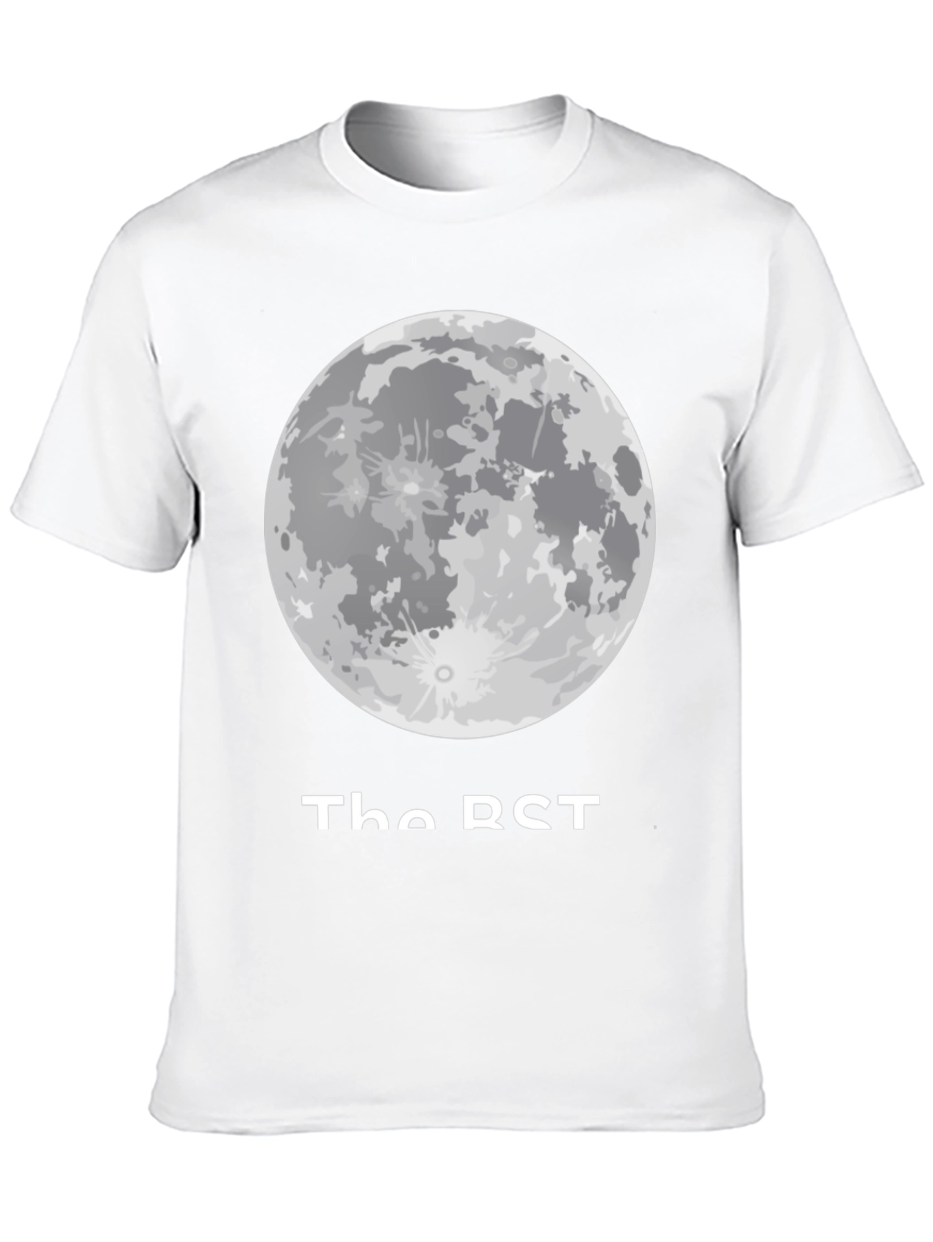 Moon Phase Graphic Tee - Casual Black T-Shirt