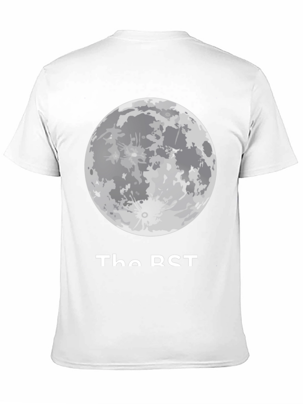 Moon Phase Graphic Tee - Casual Black T-Shirt