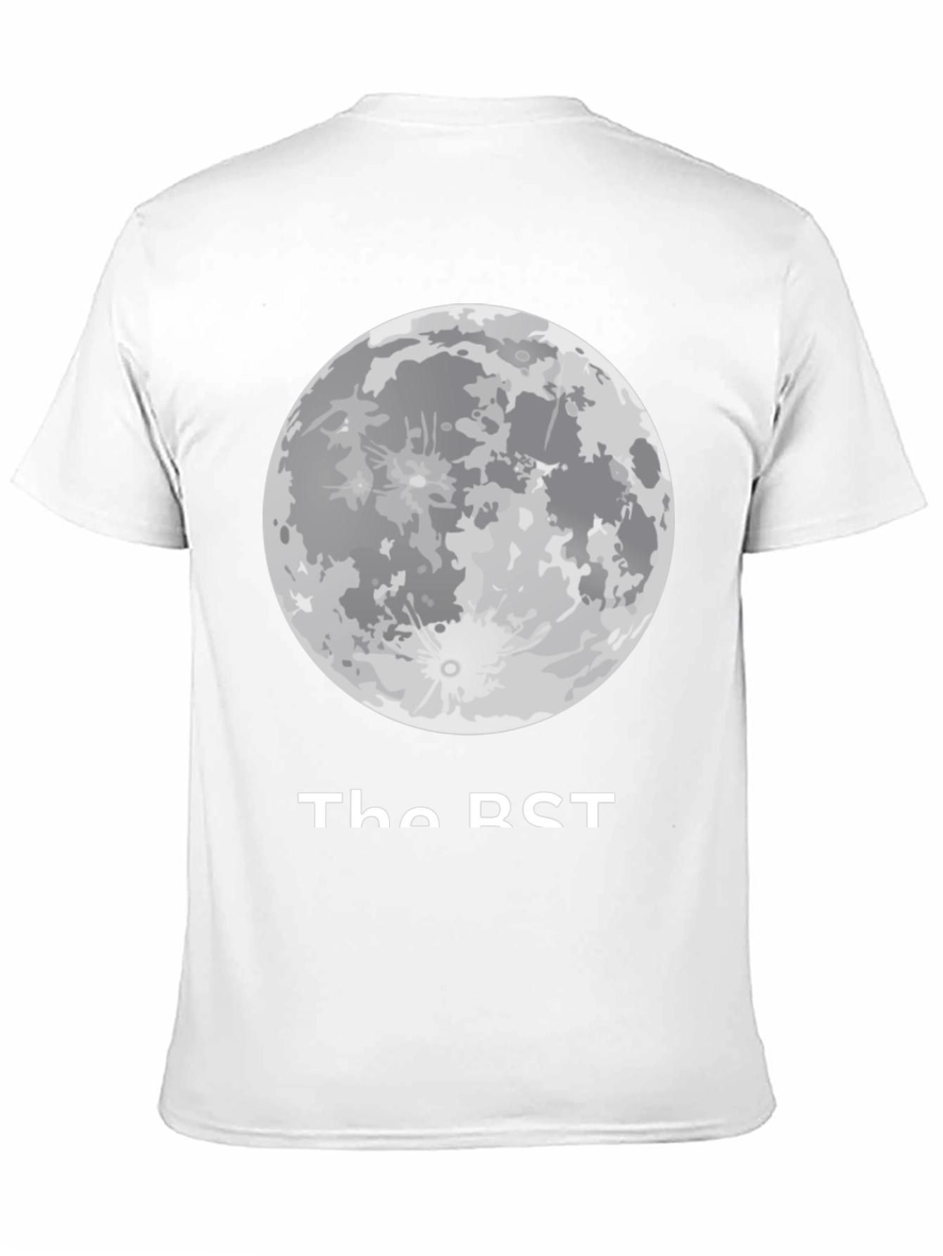 Moon Phase Graphic Tee - Casual Black T-Shirt