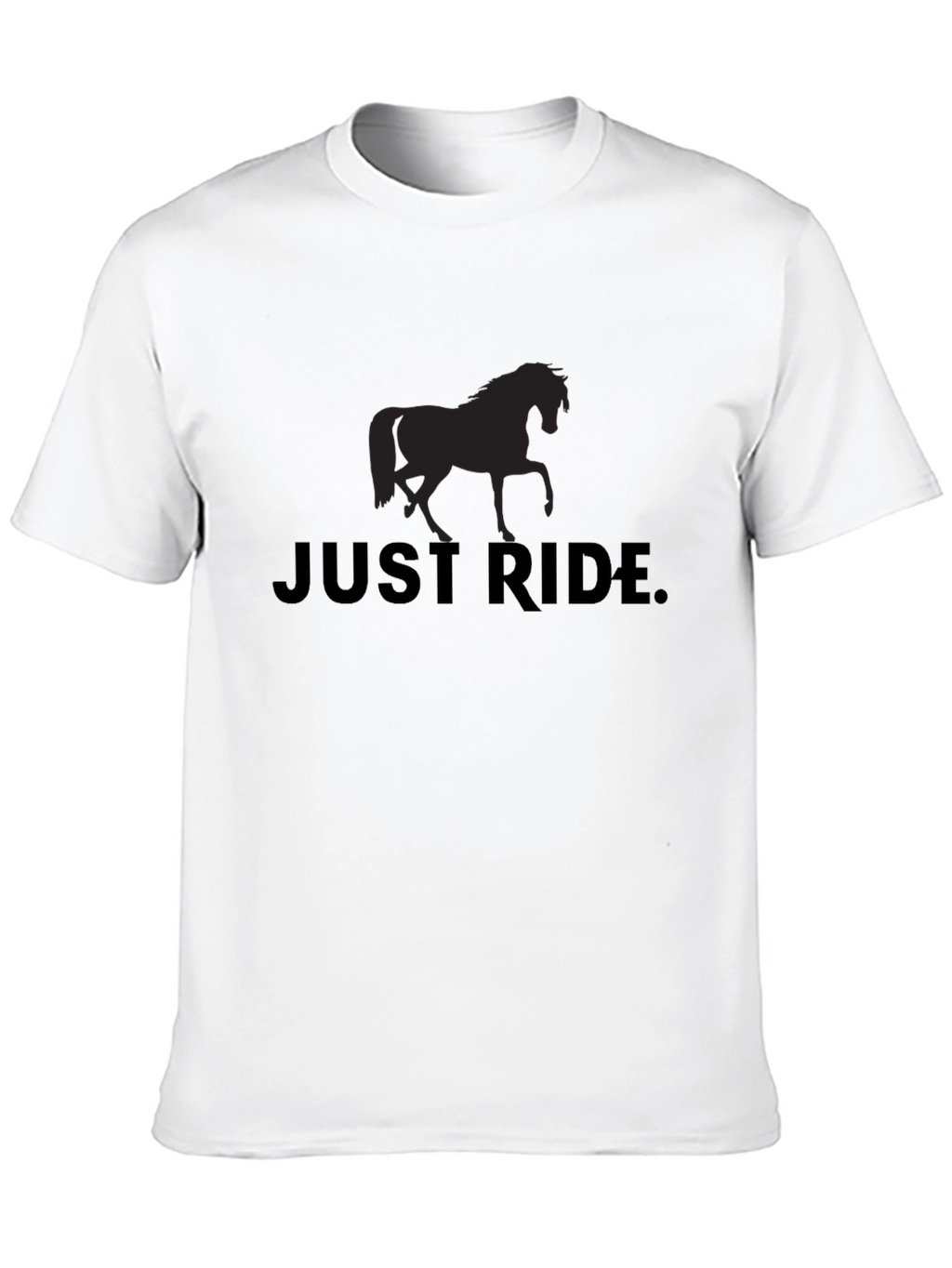 Just Ride Horse Graphic Tee - Black