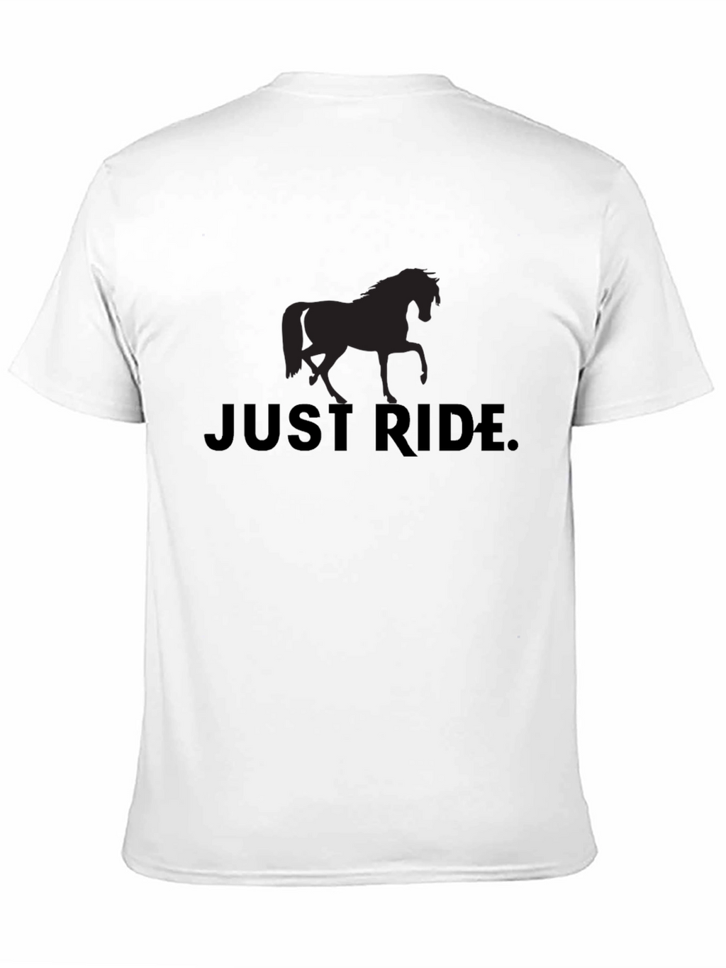 Just Ride Horse Graphic Tee - Black