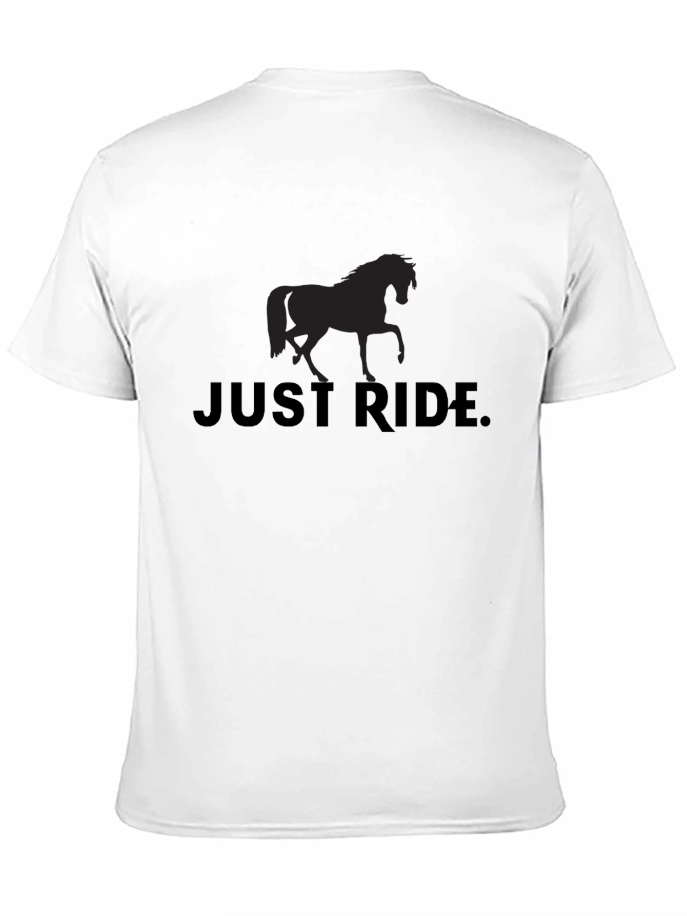 Just Ride Horse Graphic Tee - Black