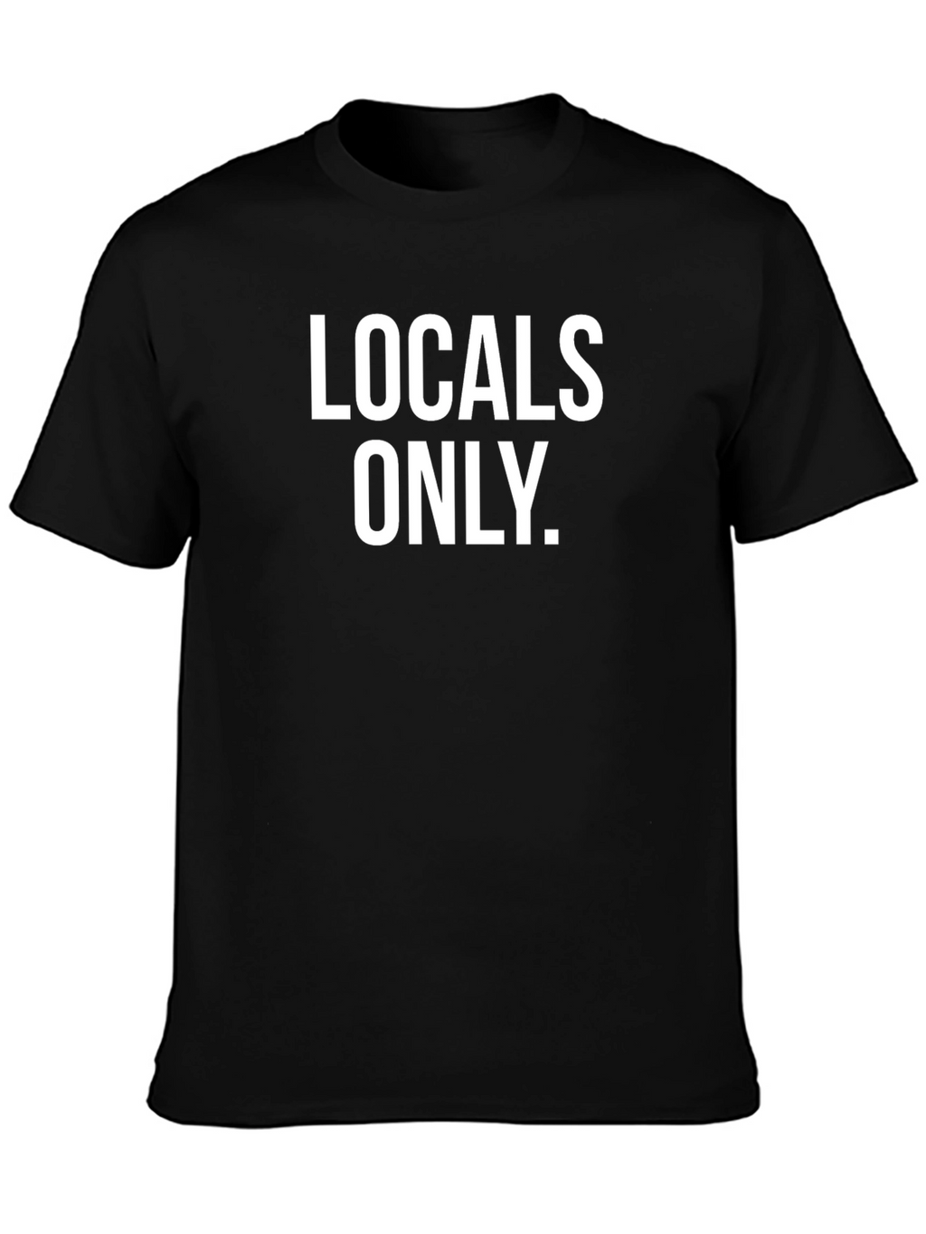 Locals Only Graphic Tee - Black Cotton T-Shirt