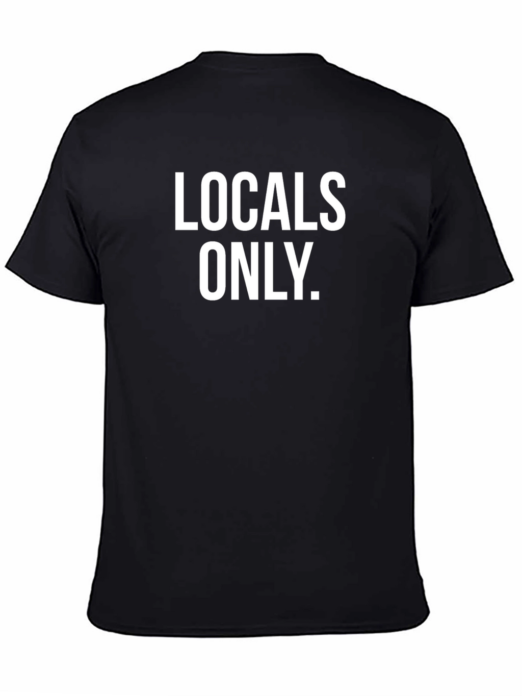 Locals Only Graphic Tee - Black Cotton T-Shirt