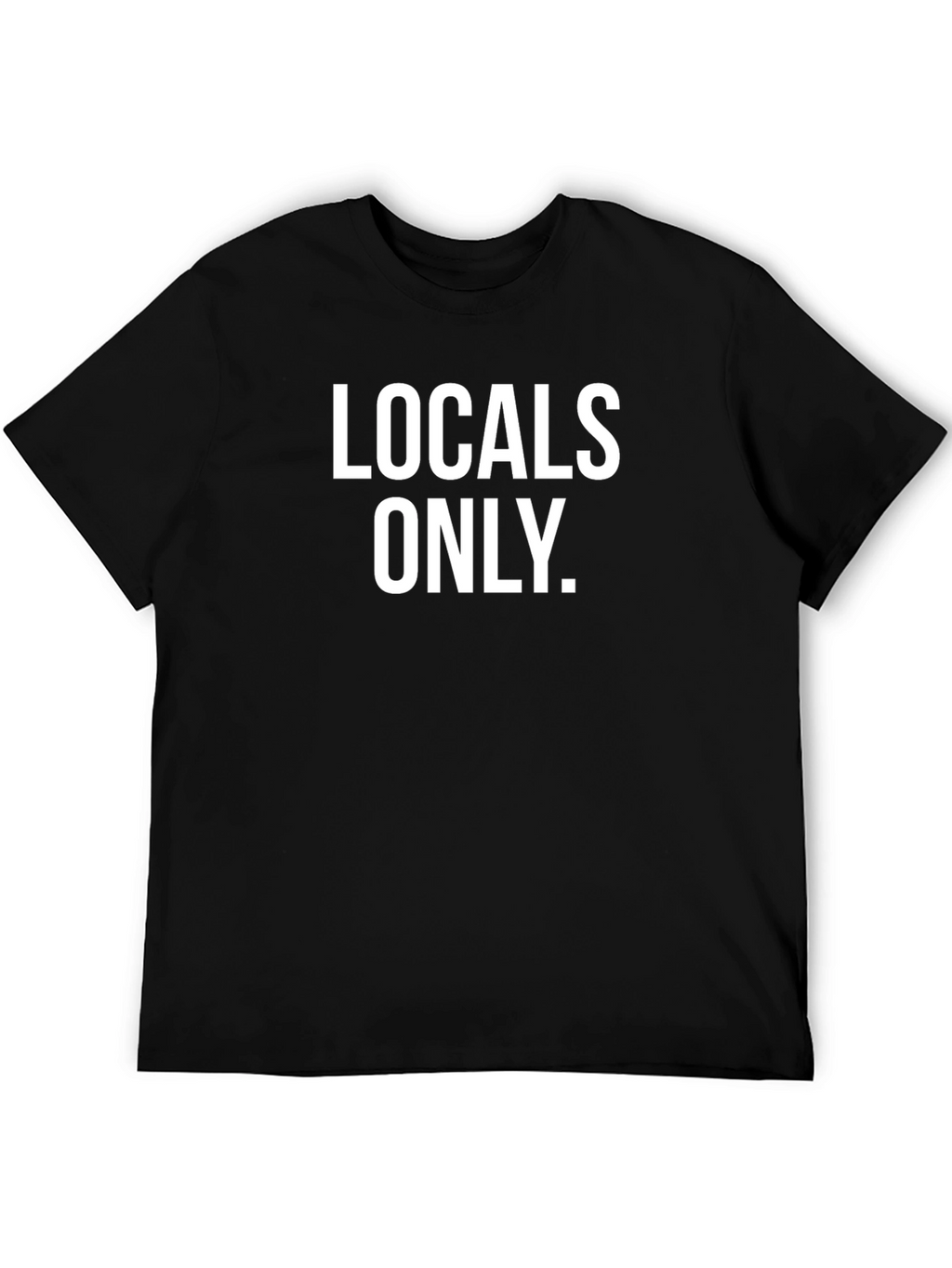 Locals Only Graphic Tee - Black Cotton T-Shirt