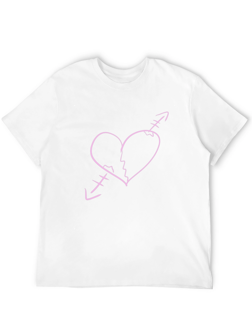 Broken Heart Arrow Graphic Tee - Black