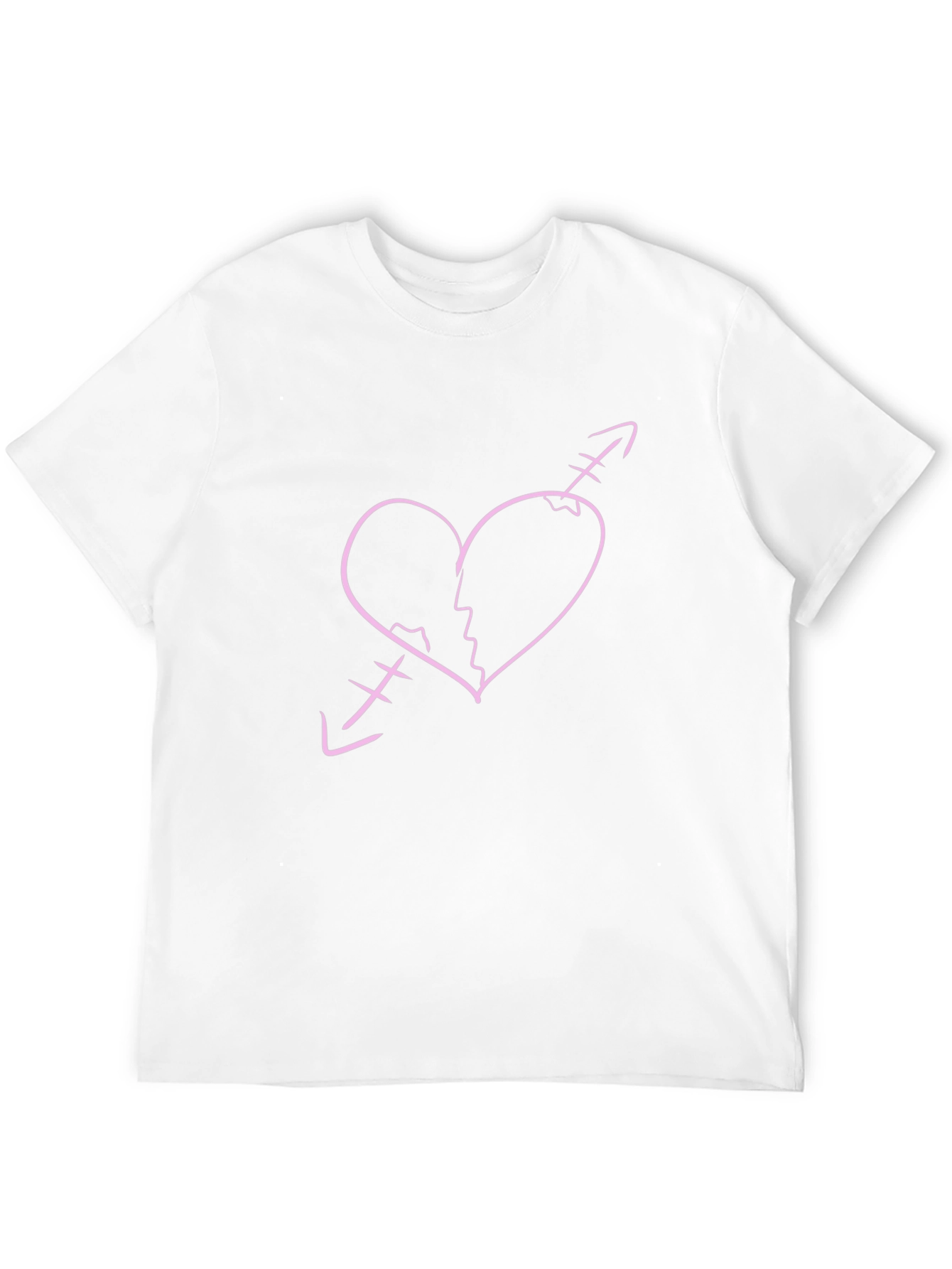 Broken Heart Arrow Graphic Tee - Black