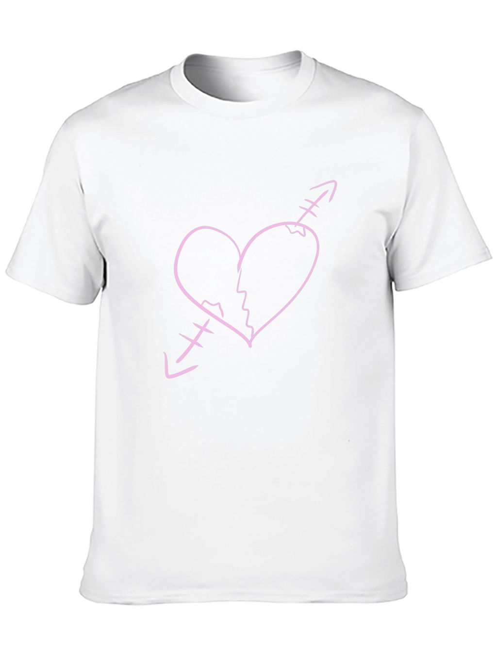 Broken Heart Arrow Graphic Tee - Black