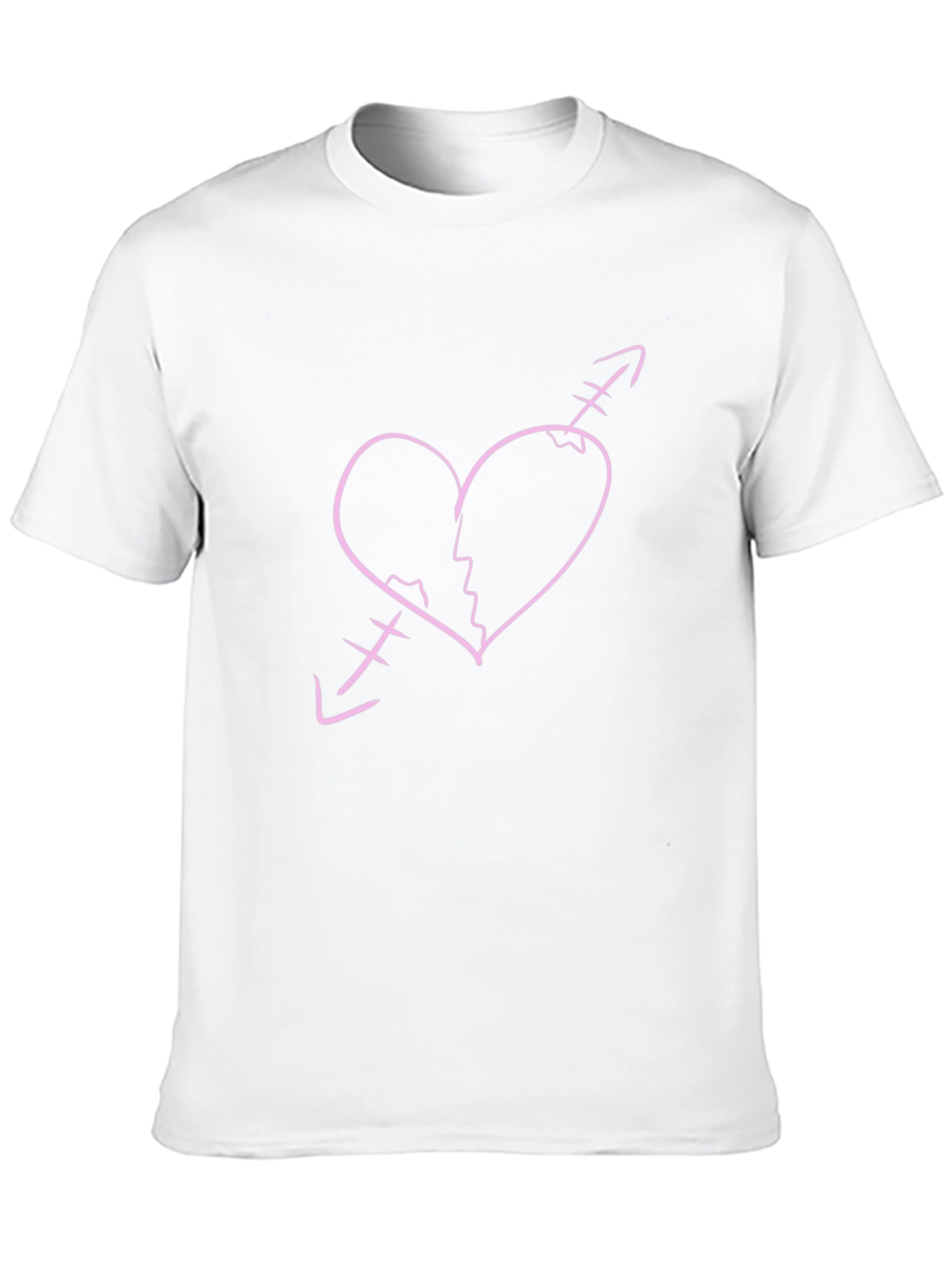 Broken Heart Arrow Graphic Tee - Black