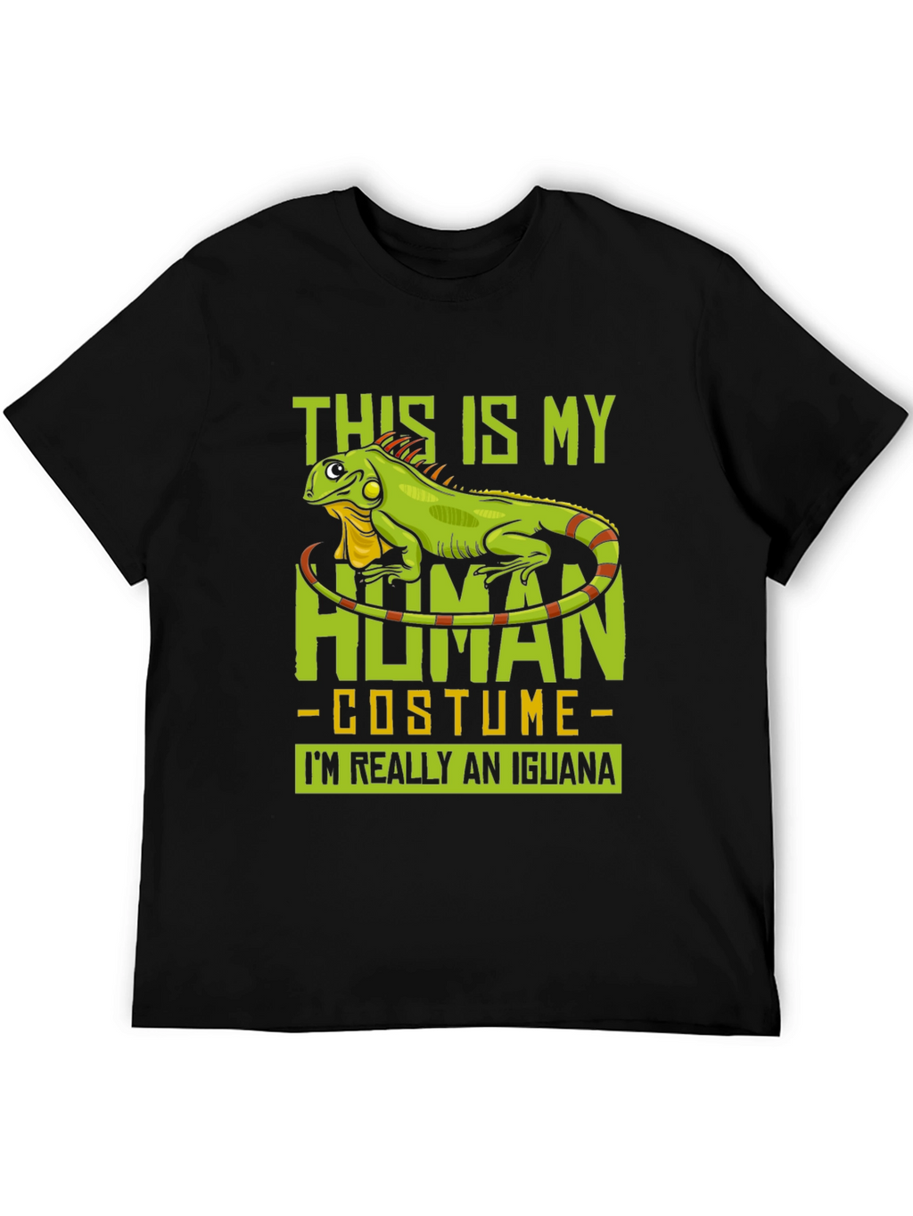 Iguana Human Costume Funny Graphic T-Shirt