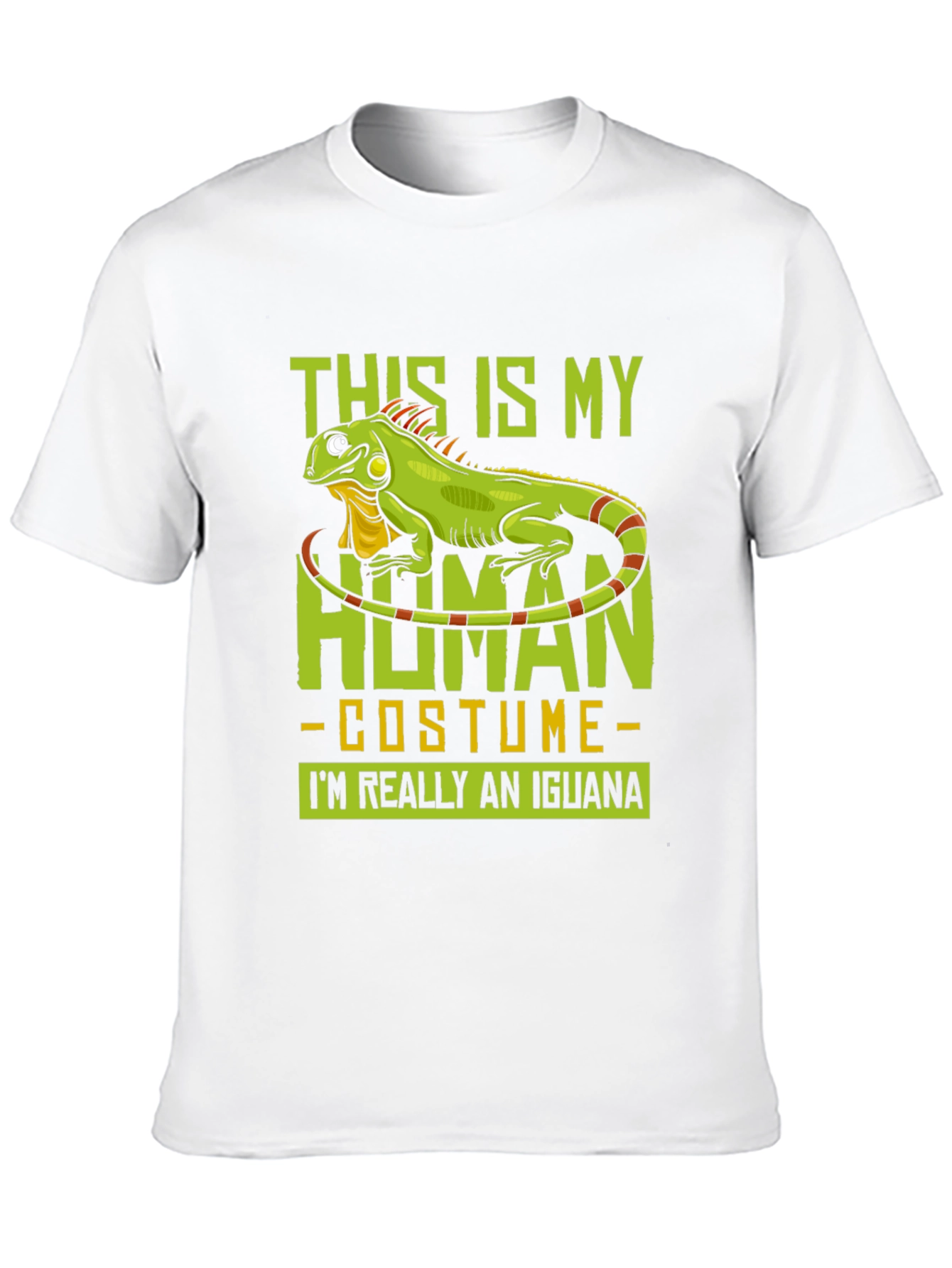 Iguana Human Costume Funny Graphic T-Shirt