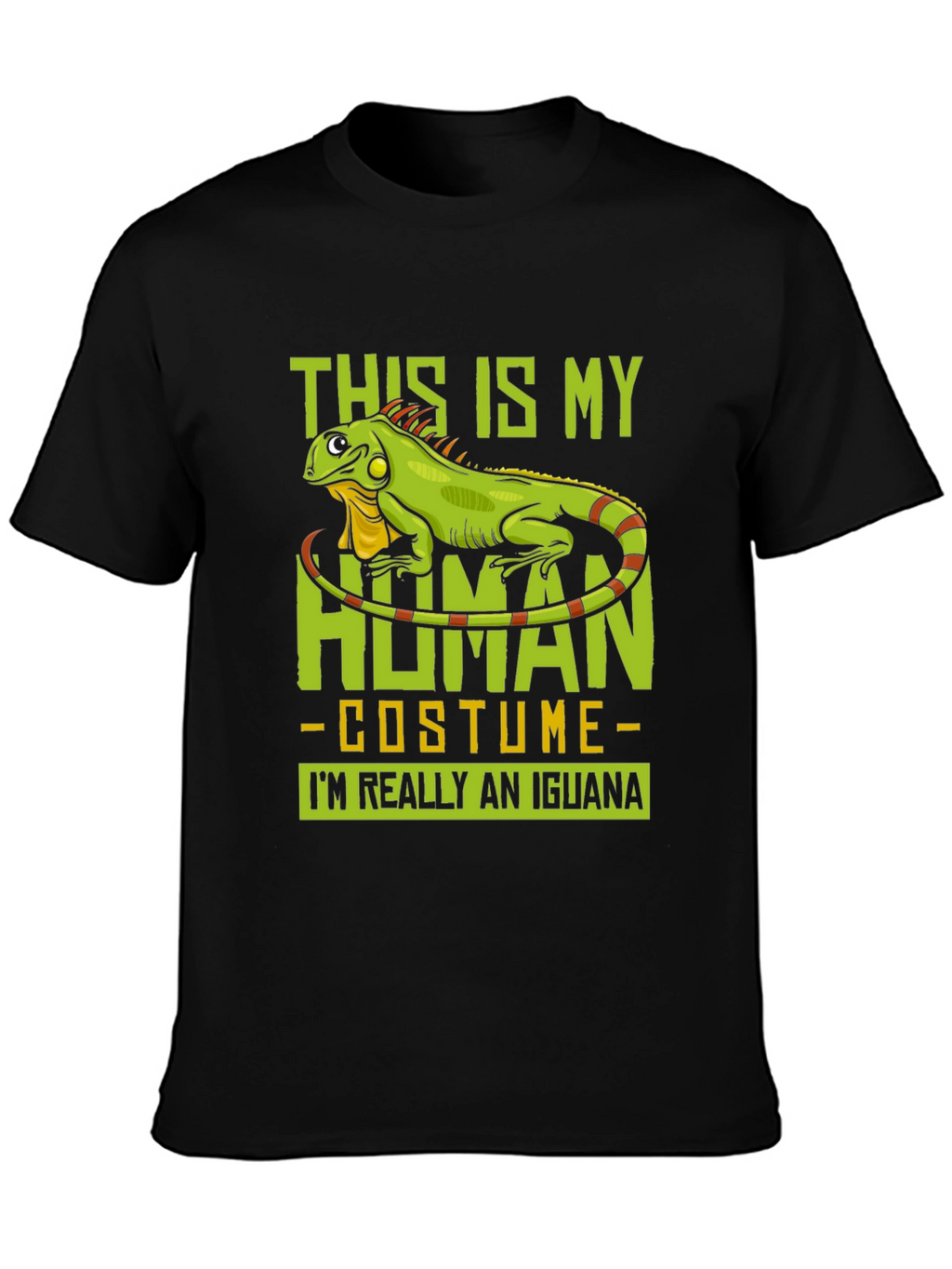 Iguana Human Costume Funny Graphic T-Shirt