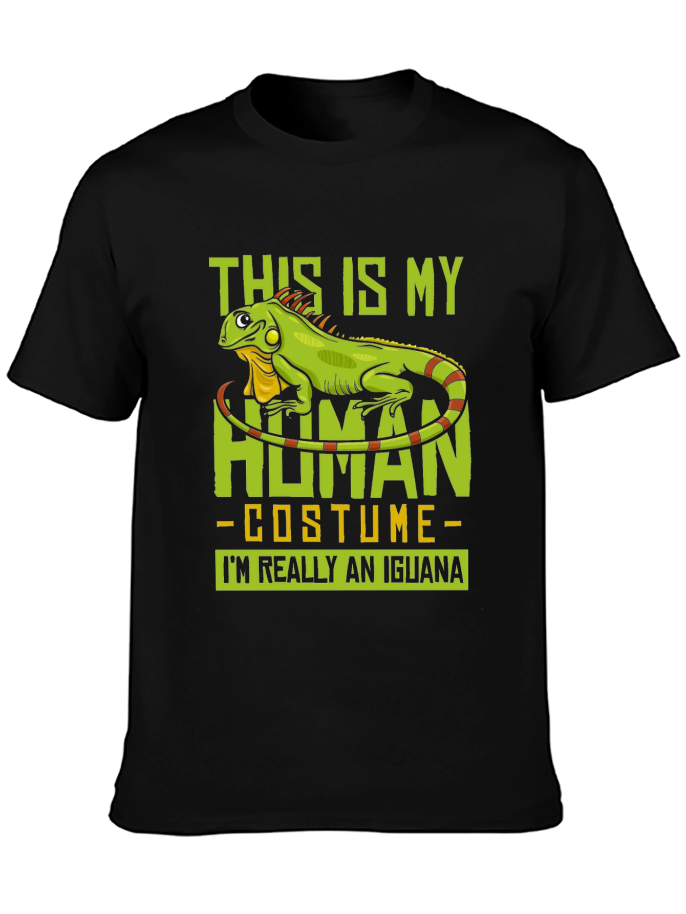Iguana Human Costume Funny Graphic T-Shirt
