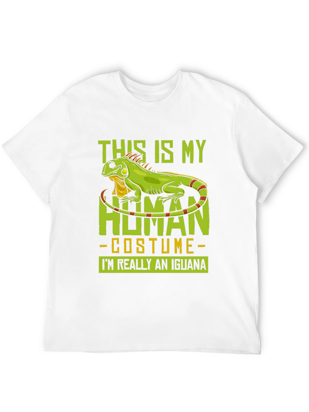 Iguana Human Costume Funny Graphic T-Shirt