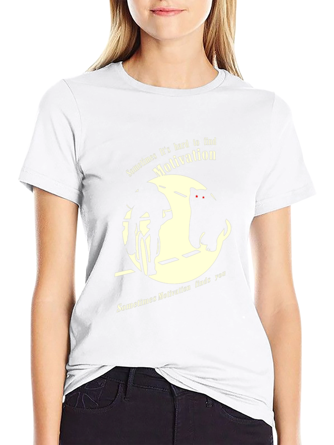 Motivational Cyclist Bear Graphic T-Shirt