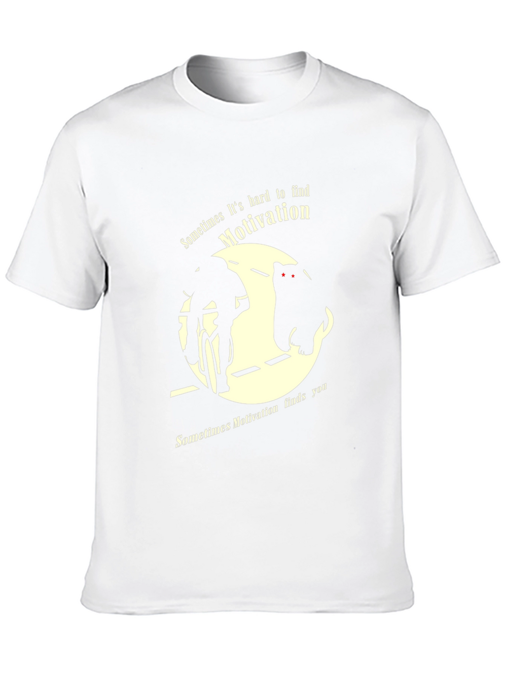 Motivational Cyclist Bear Graphic T-Shirt