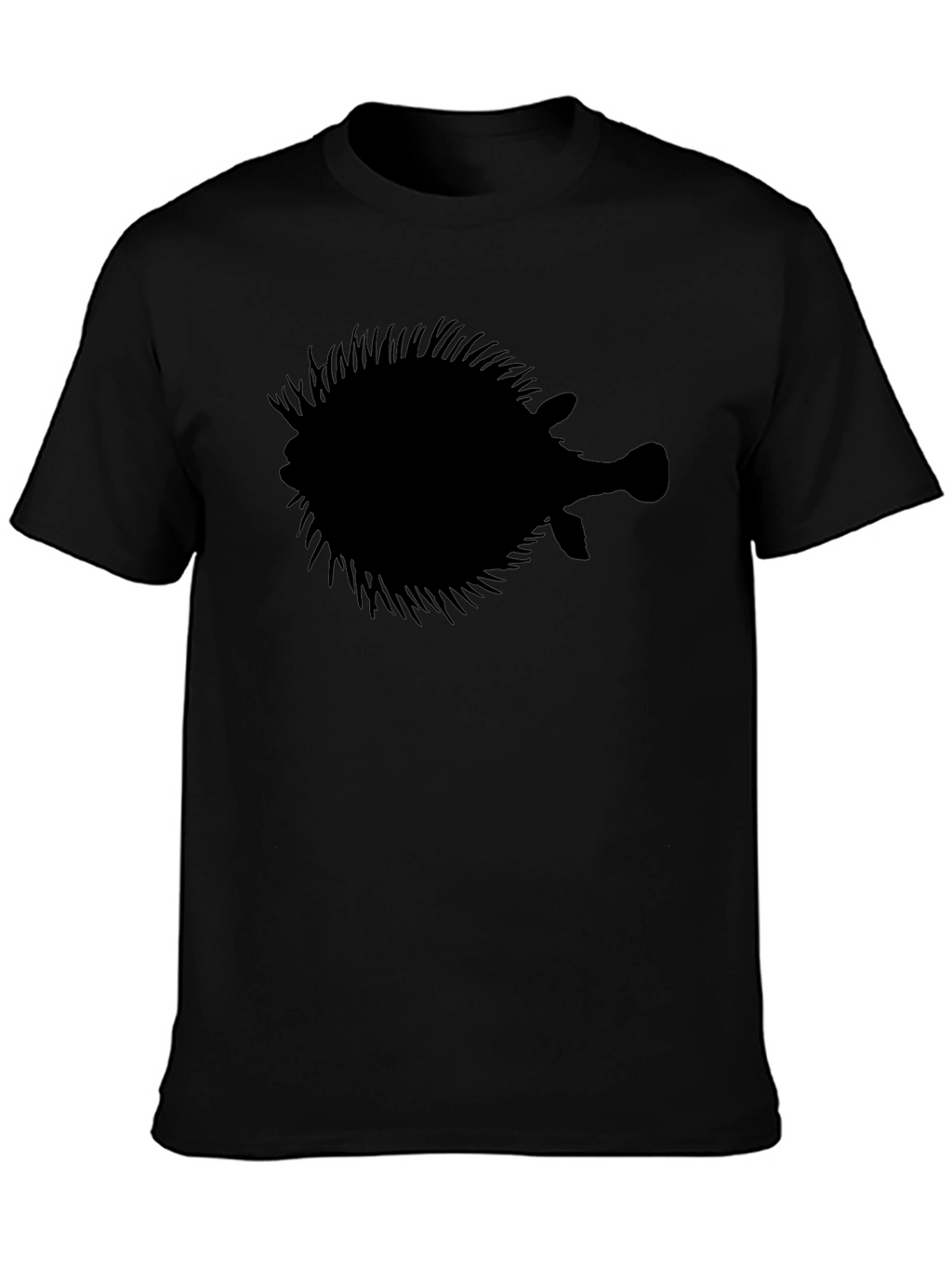 Pufferfish Silhouette Graphic T-Shirt