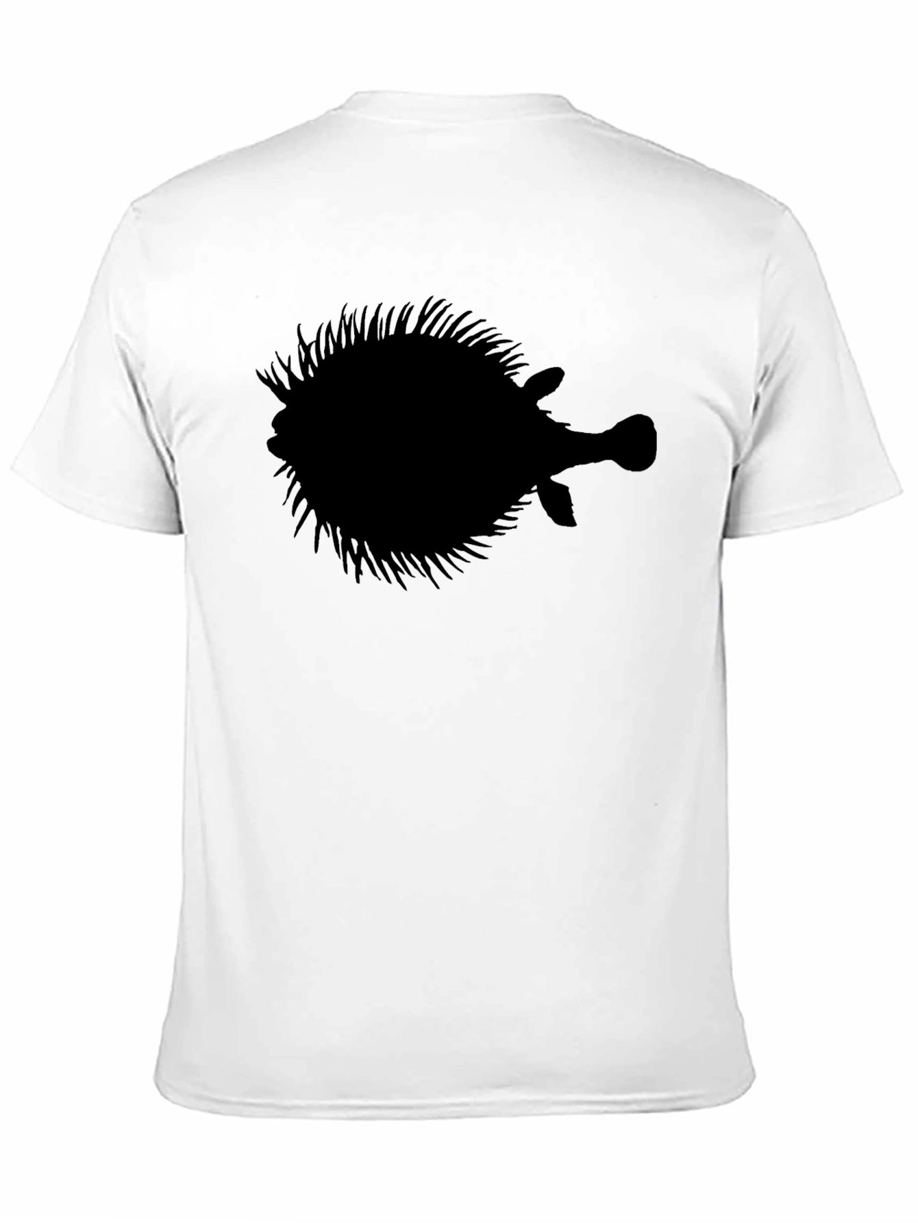 Pufferfish Silhouette Graphic T-Shirt