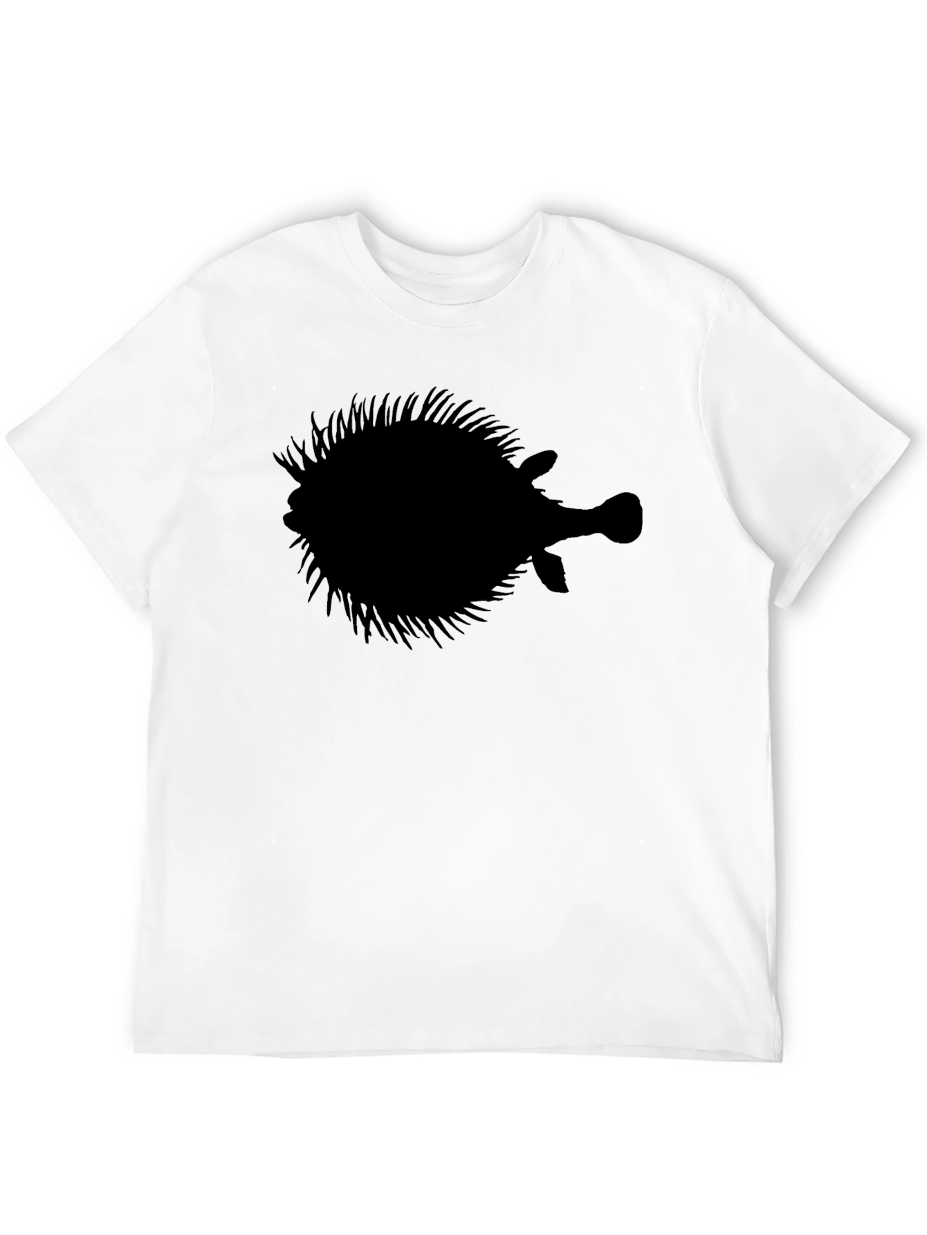 Pufferfish Silhouette Graphic T-Shirt