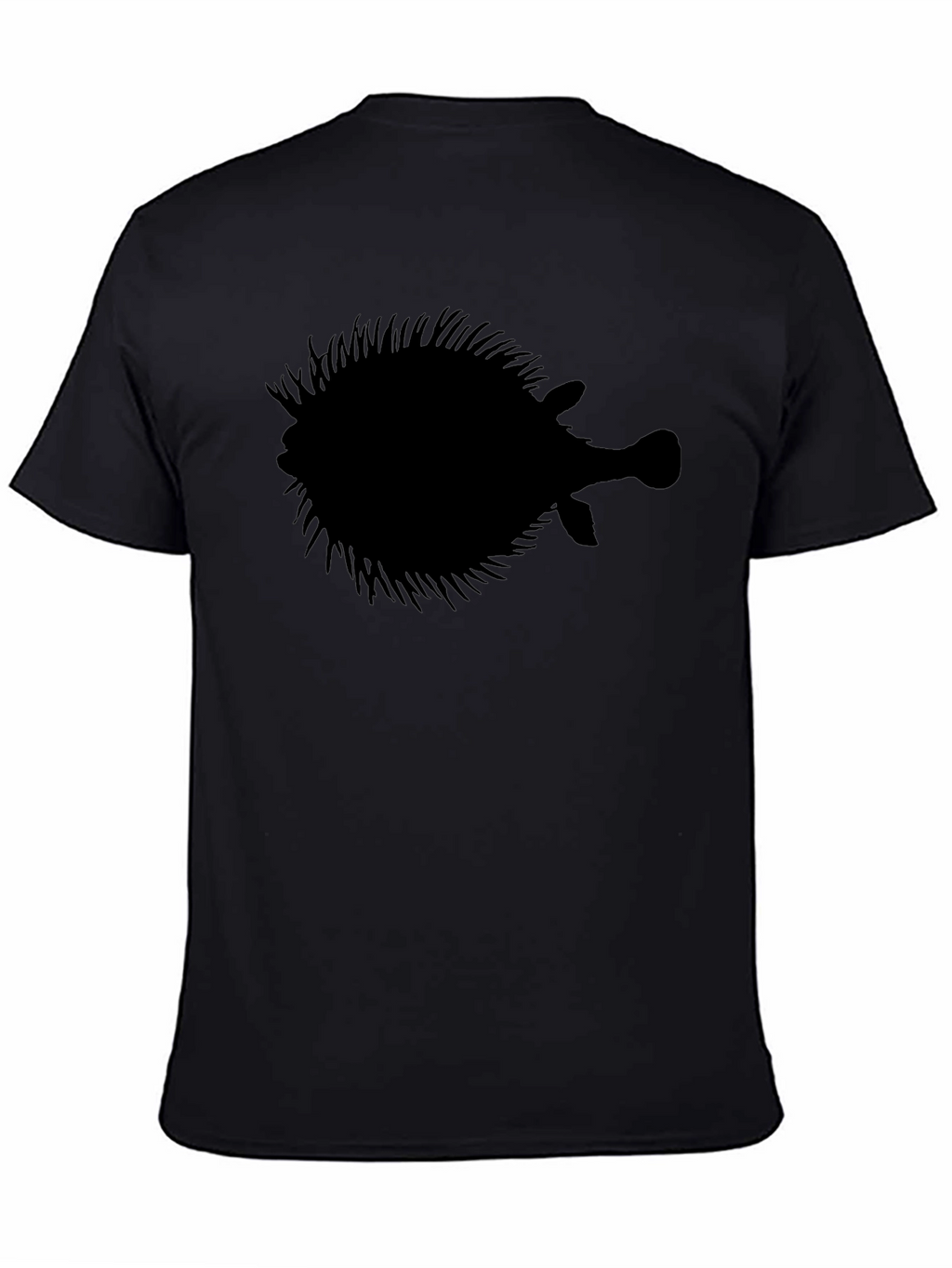 Pufferfish Silhouette Graphic T-Shirt