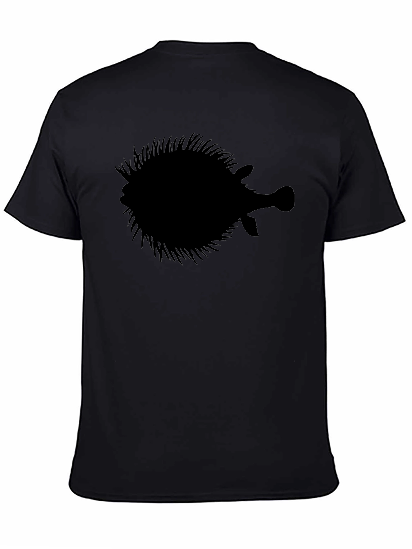 Pufferfish Silhouette Graphic T-Shirt