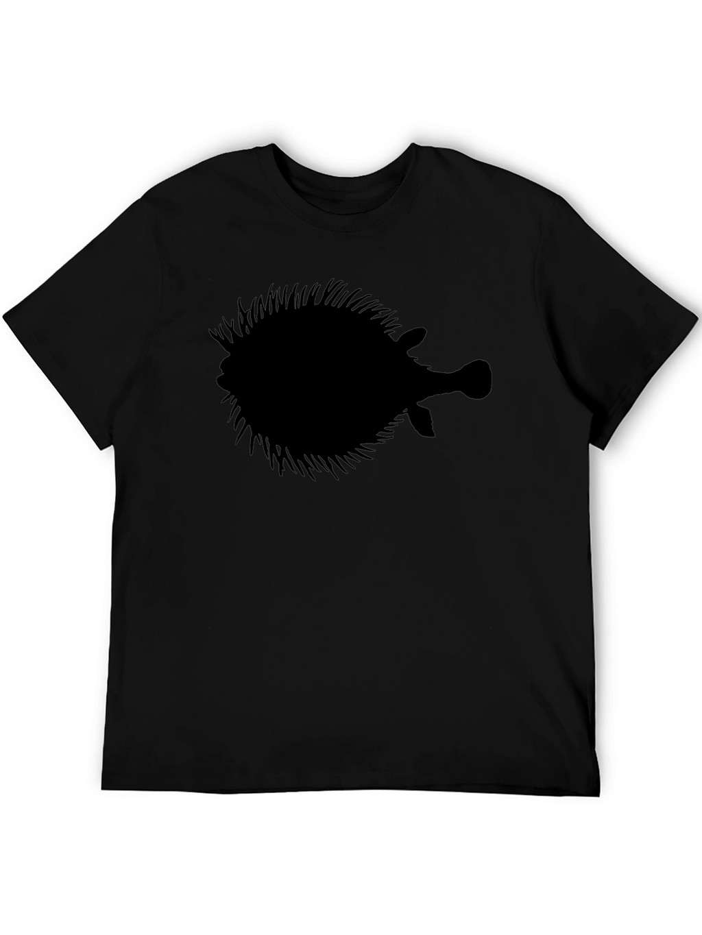 Pufferfish Silhouette Graphic T-Shirt