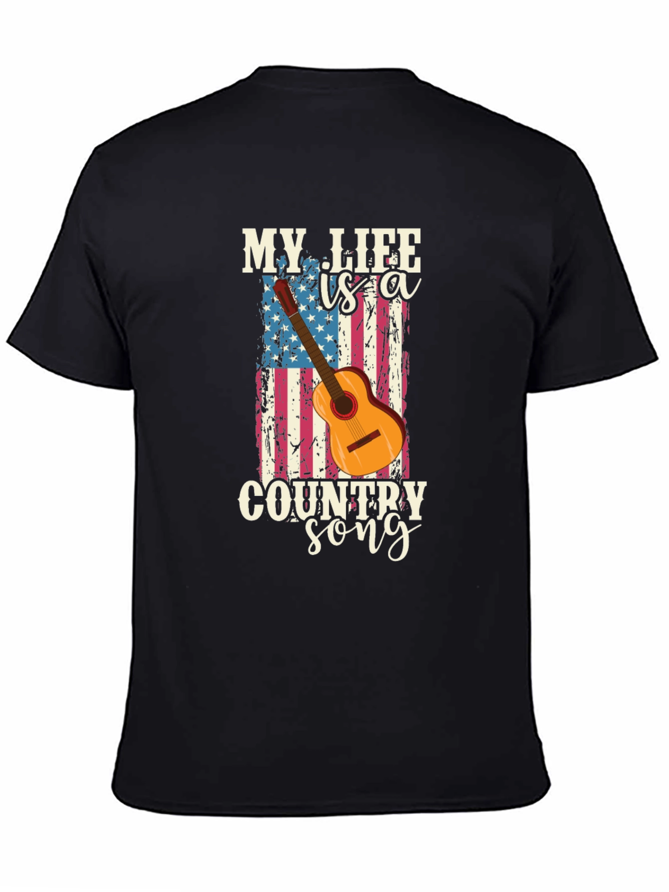 Country Song Guitar Graphic Tee