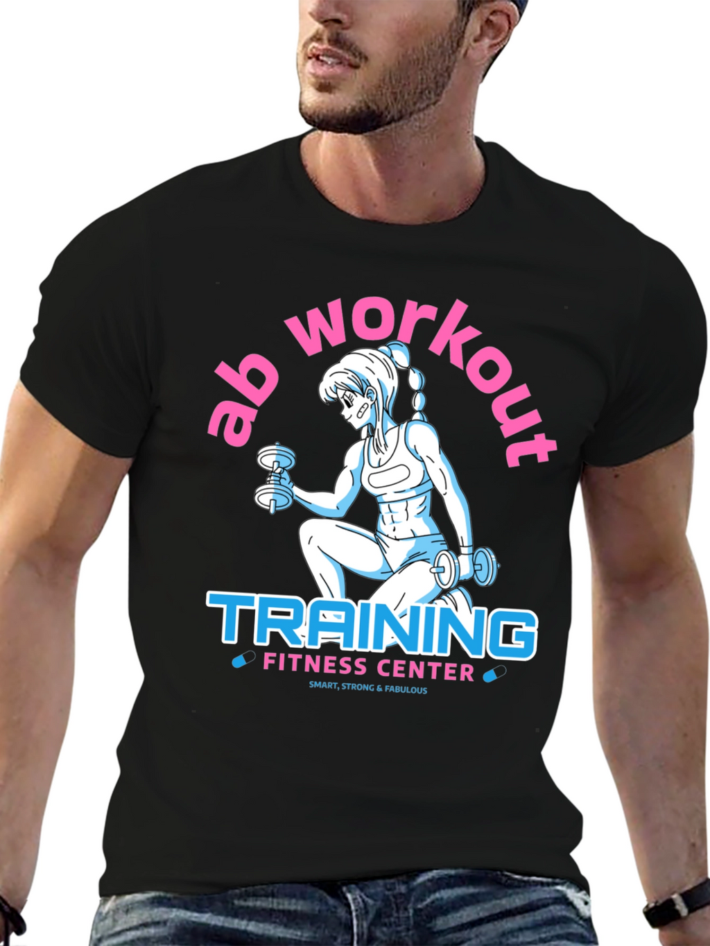 Ab Workout Training Fitness Center T-Shirt