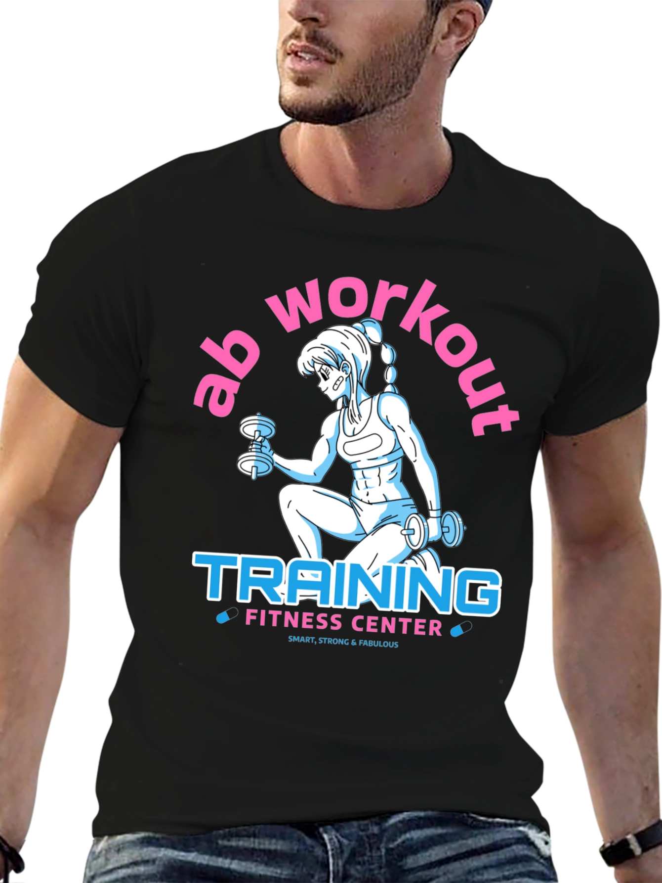 Ab Workout Training Fitness Center T-Shirt