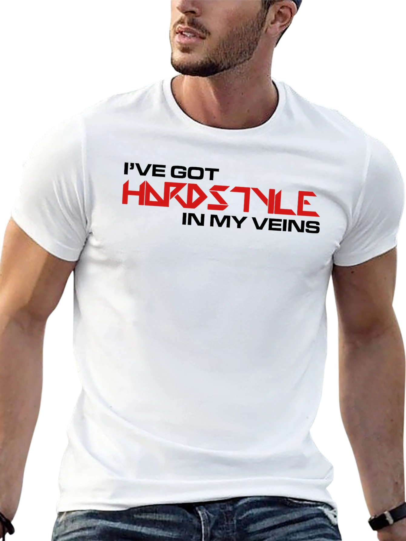 Hardstyle Graphic Tee - Black Cotton Comfort