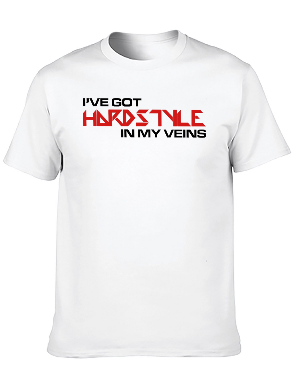 Hardstyle Graphic Tee - Black Cotton Comfort