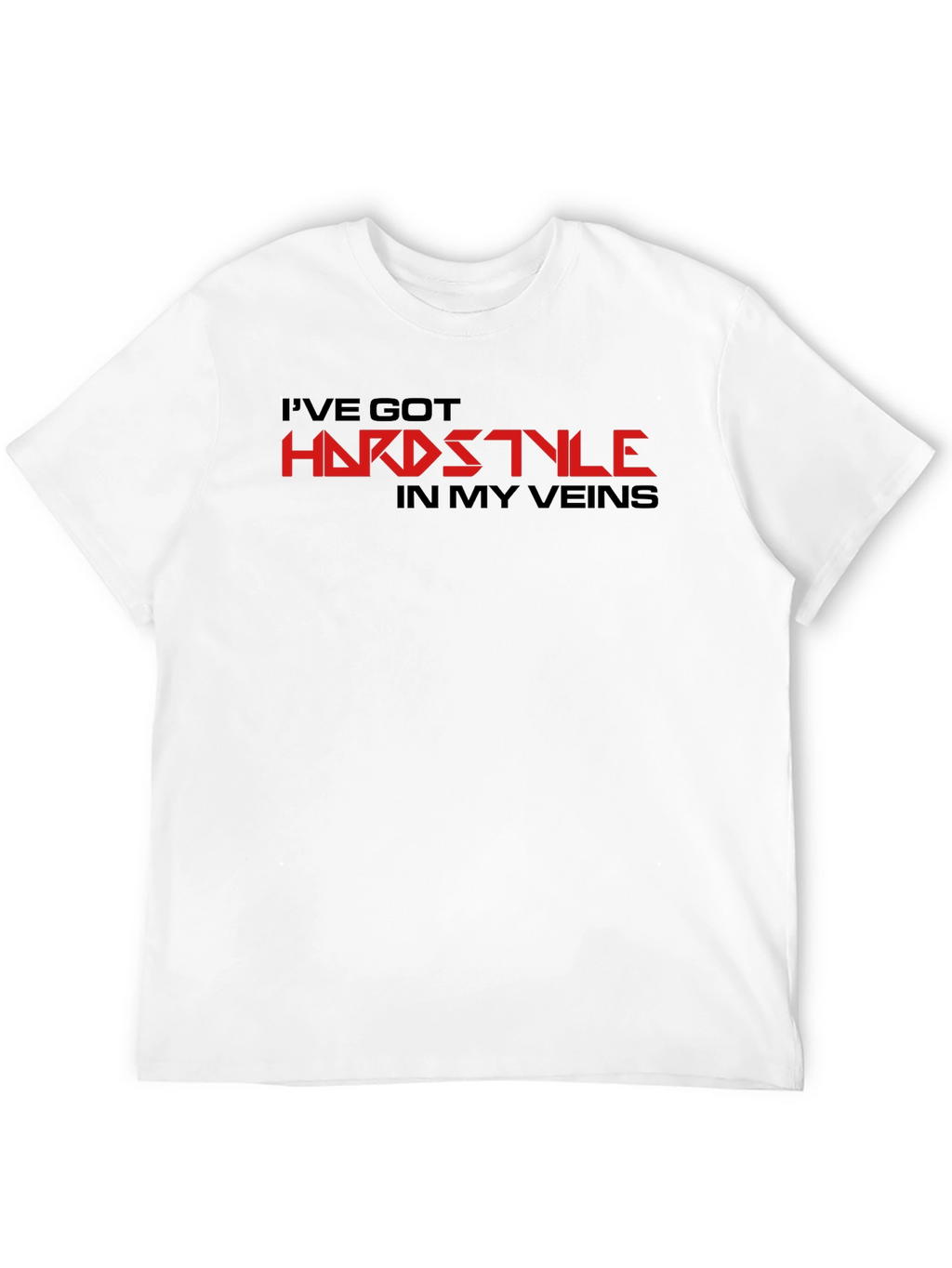 Hardstyle Graphic Tee - Black Cotton Comfort