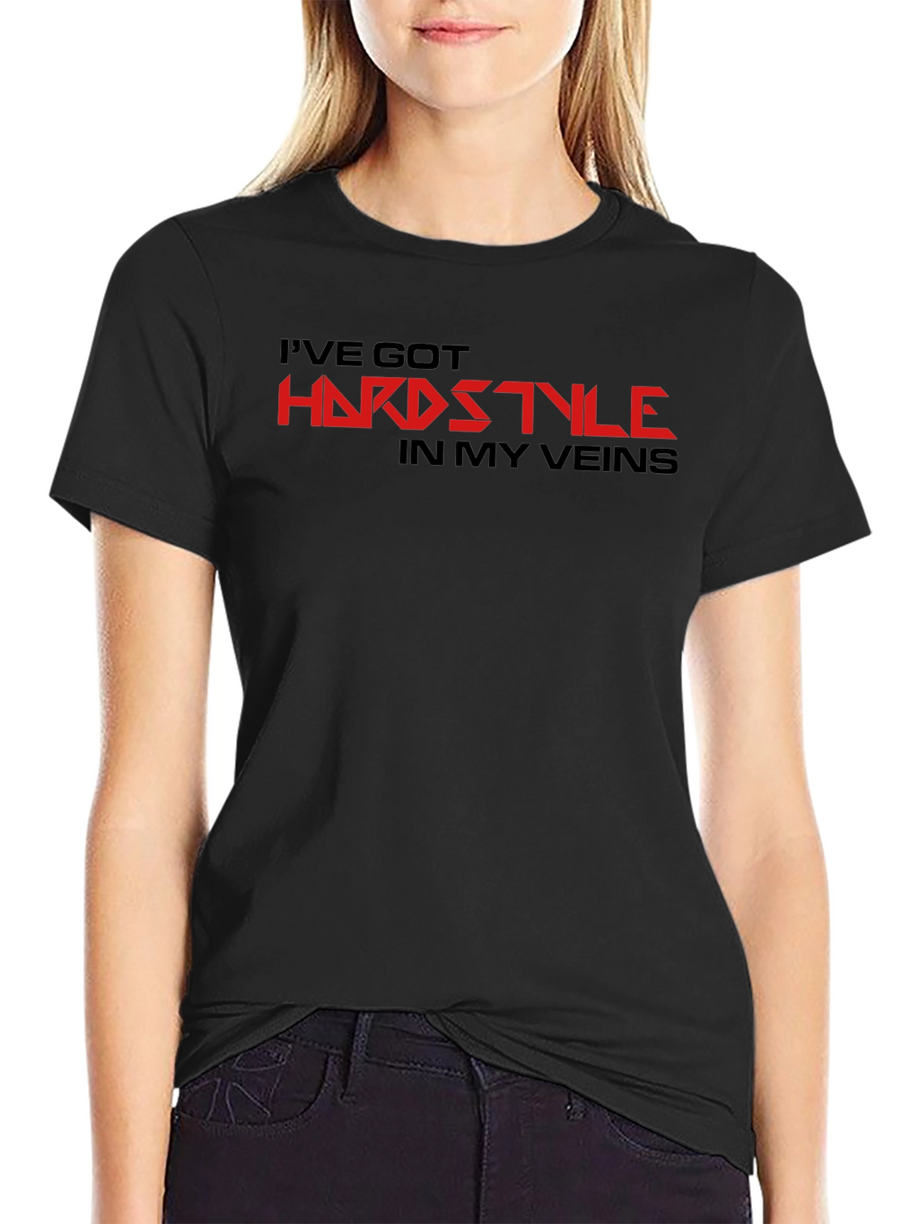 Hardstyle Graphic Tee - Black Cotton Comfort