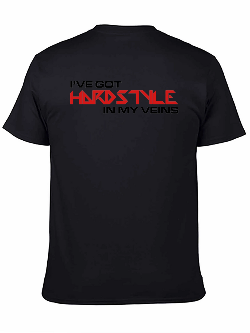 Hardstyle Graphic Tee - Black Cotton Comfort