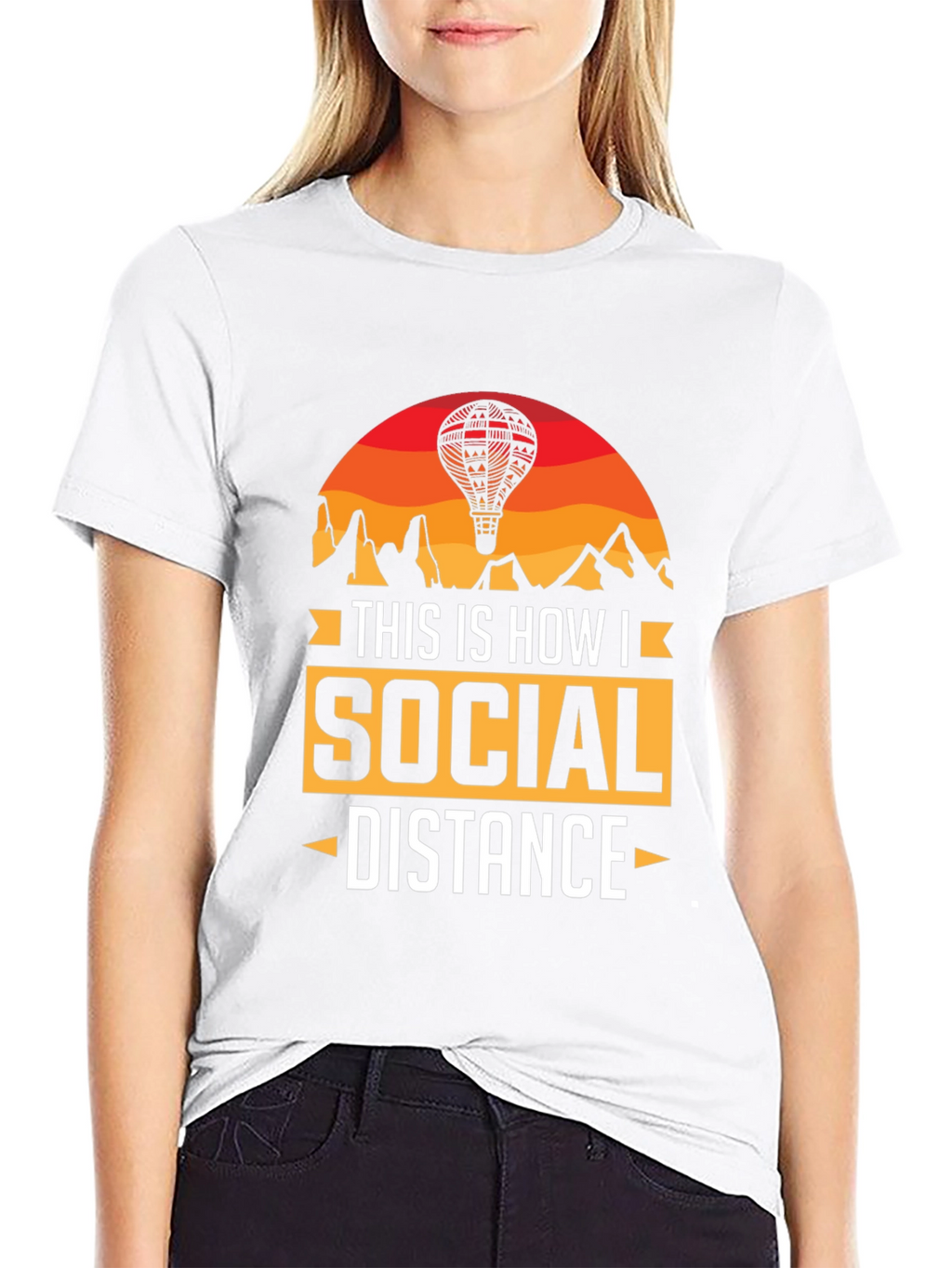 Social Distance Hot Air Balloon T-Shirt